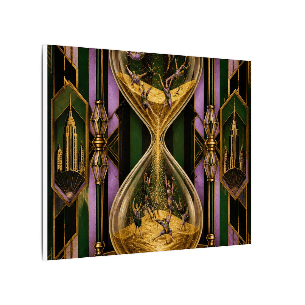 Hourglass Acrobats Wall Art Canvas 24×36 Art Deco Bar Area Decor Maximalist Print