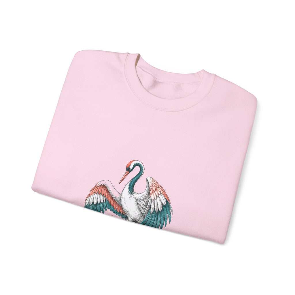 Matching Couple Sweatshirt - Tiger & Crane Matching Couple Comfort Colors Crew Hand-Drawn Art His Hers Anniversary Gift - Design B