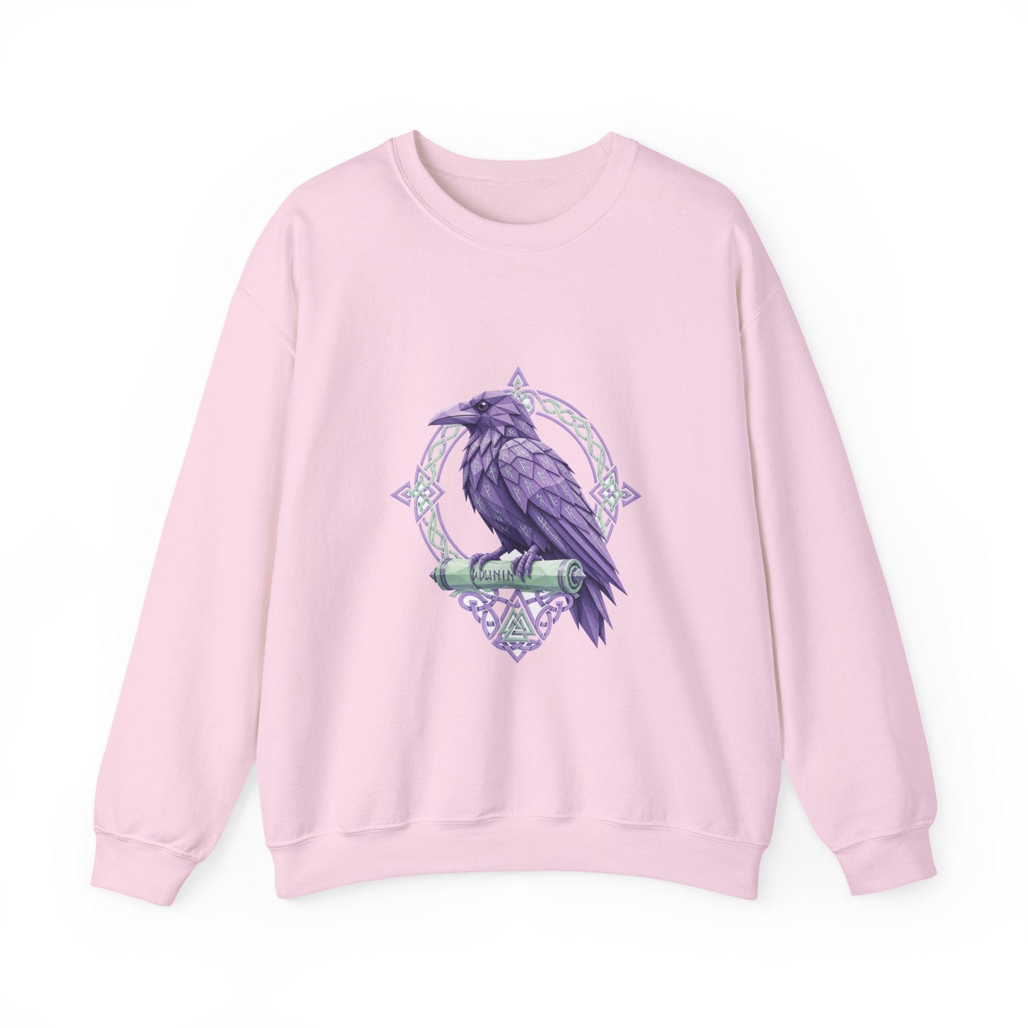 Matching Couple Sweatshirt - Huginn & Muninn Matching Couple Comfort Colors Crew Geometric Art His Hers Love Gift - Design B