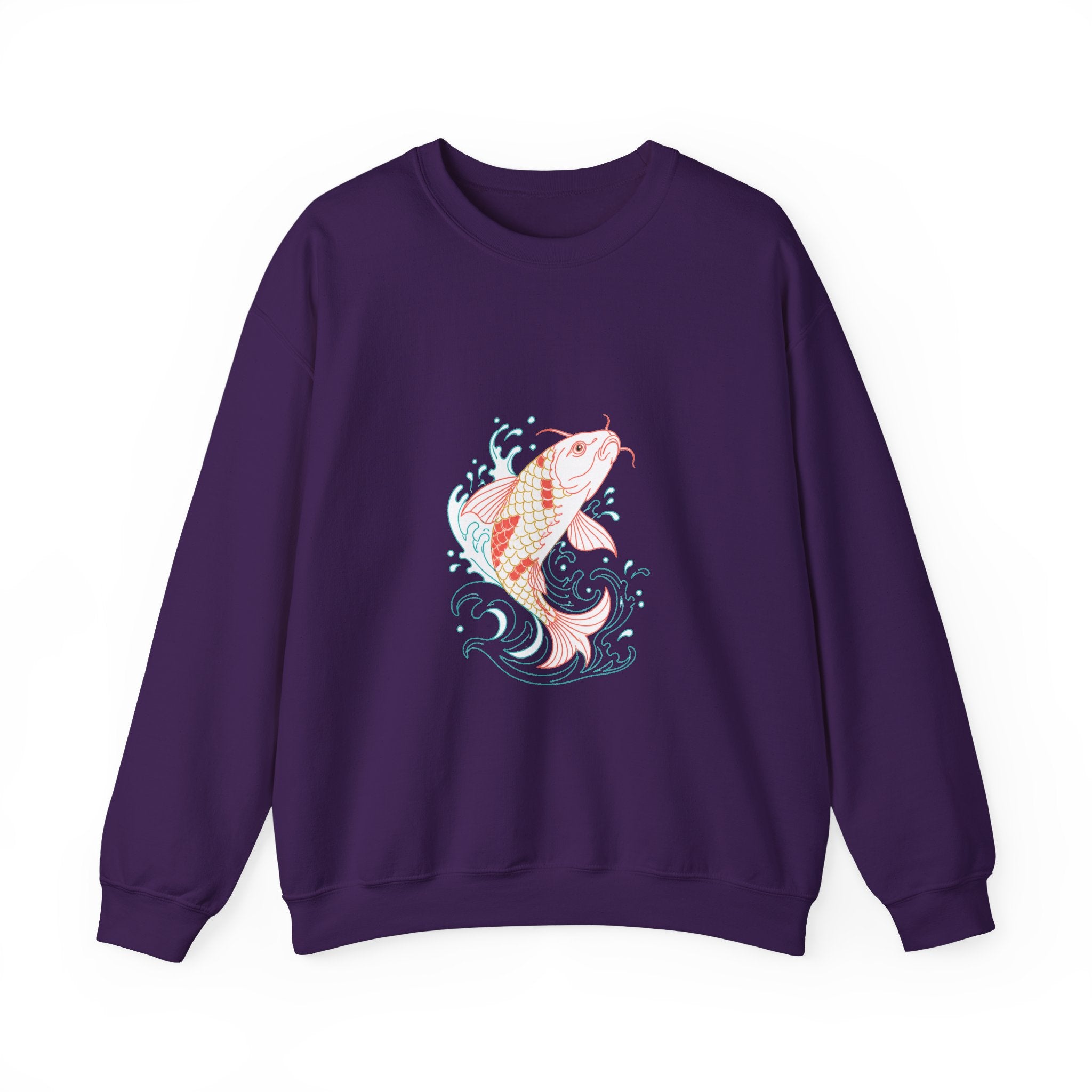Matching Couple Sweatshirt - Koi Fish Yin Yang Matching Couple Premium Fleece Sweatshirt Minimalist Art His Hers Christmas Gift - Design A