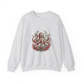 Matching Couple Sweatshirt - Octopus & Jellyfish Matching Couple Crewneck Sweatshirt Vintage Art His Hers Wedding Gift - Design A