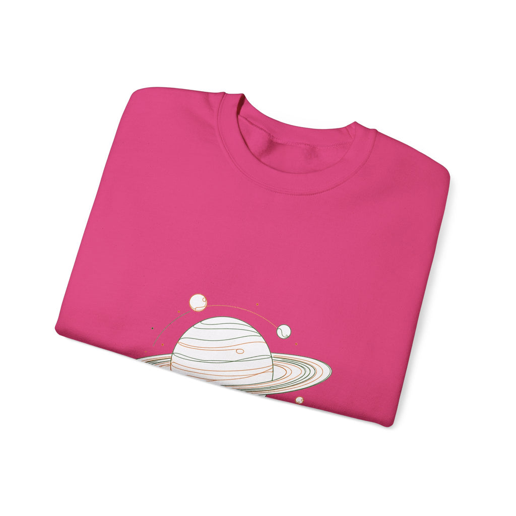Matching Couple Sweatshirt - Saturn & Jupiter Matching Couple Comfort Colors Crew Minimalist Art His Hers Christmas Gift - Design A