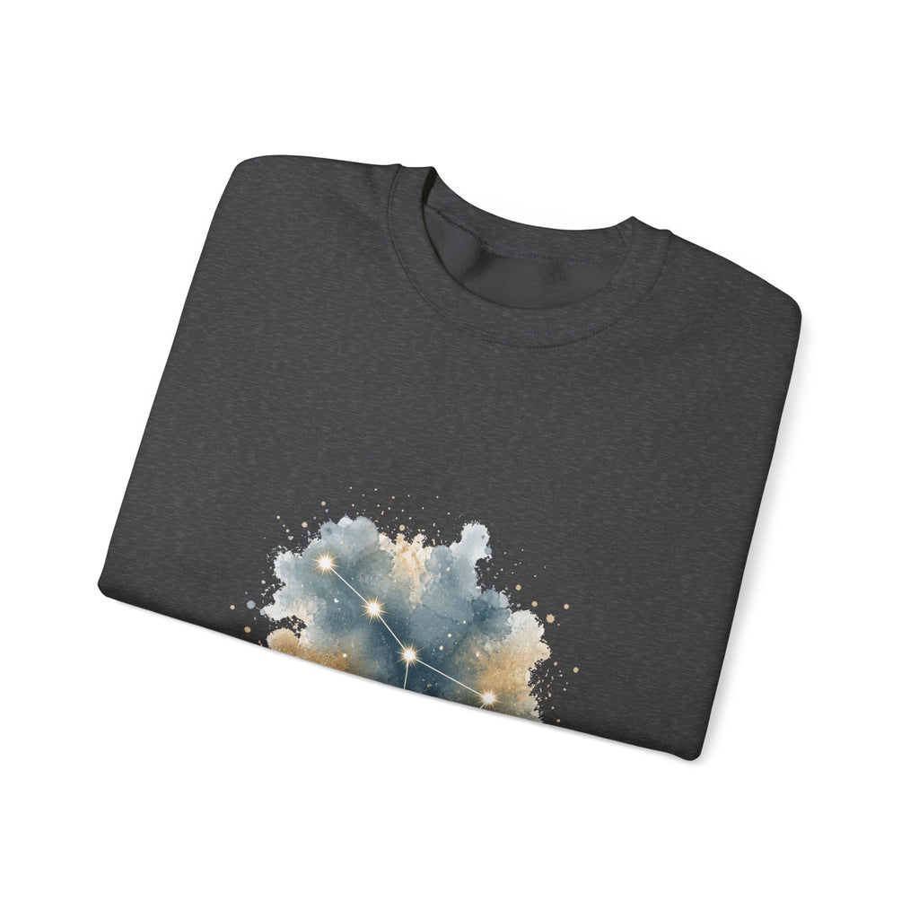 Matching Couple Sweatshirt - Big & Little Dipper Matching Couple Premium Fleece Sweatshirt Watercolor Art His Hers Birthday Gift - Design A