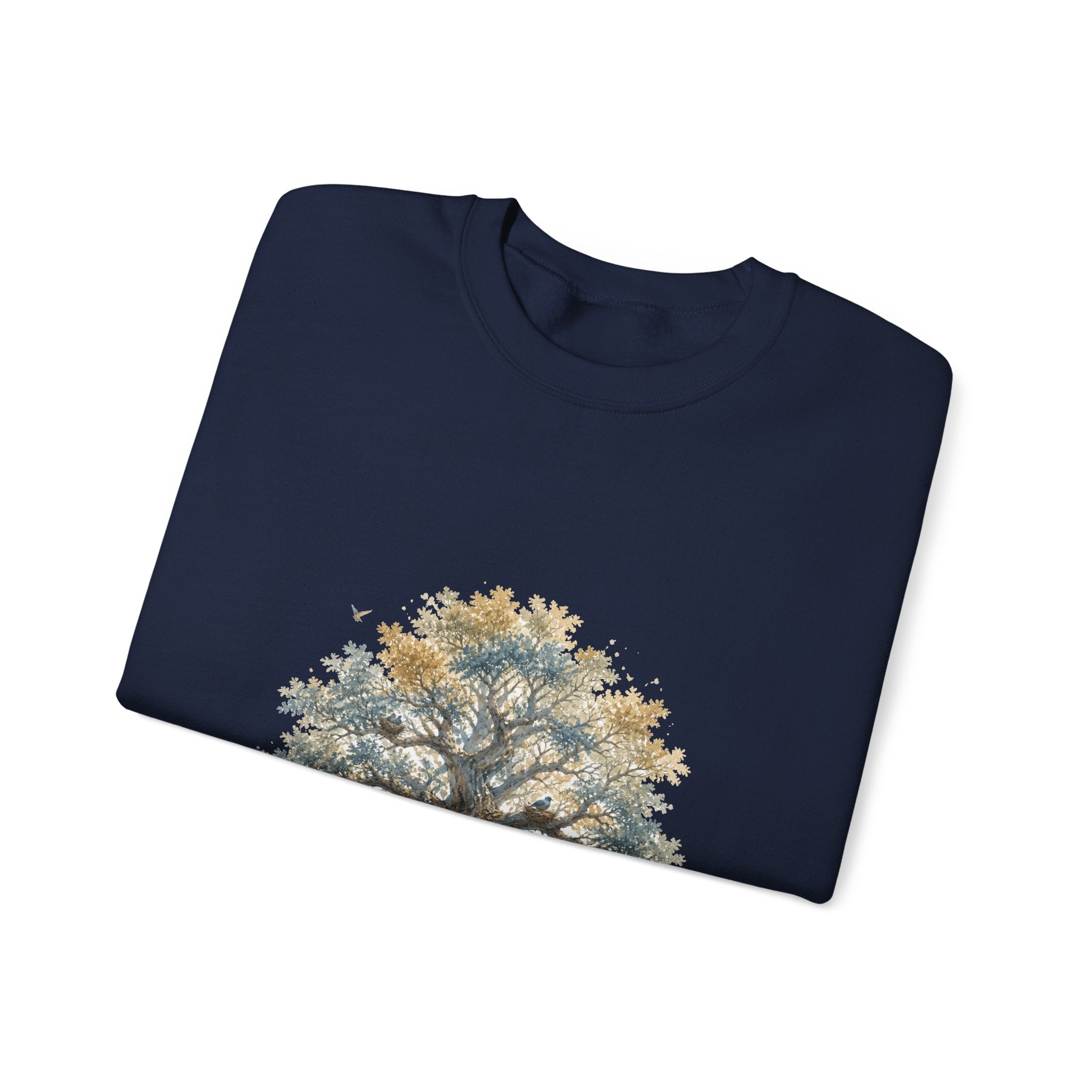 Matching Couple Sweatshirt - Ancient Oak & Deep Roots Matching Couple Comfort Colors Crew Watercolor Art His Hers Birthday Gift - Design A