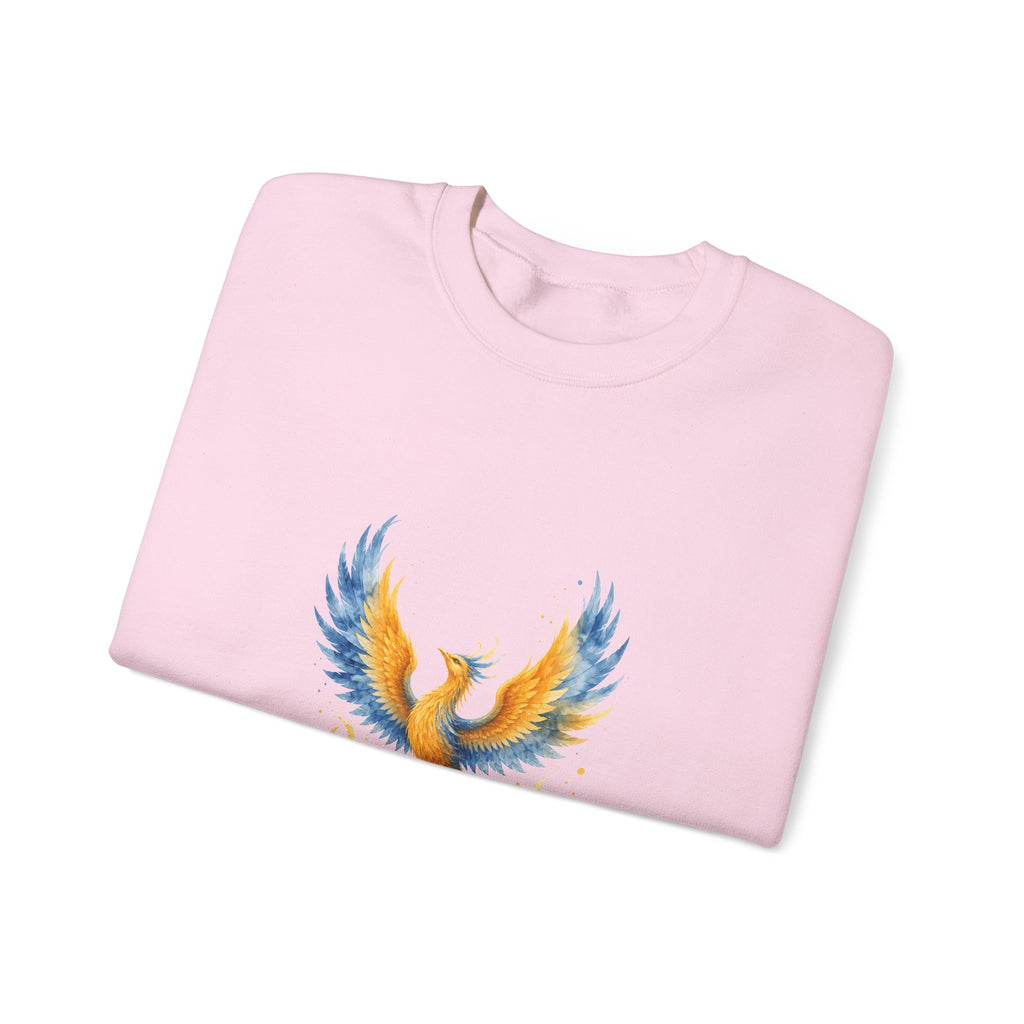 Matching Couple Sweatshirt - Dragon & Phoenix Matching Couple Comfort Colors Crew Watercolor Art His Hers Birthday Gift - Design B