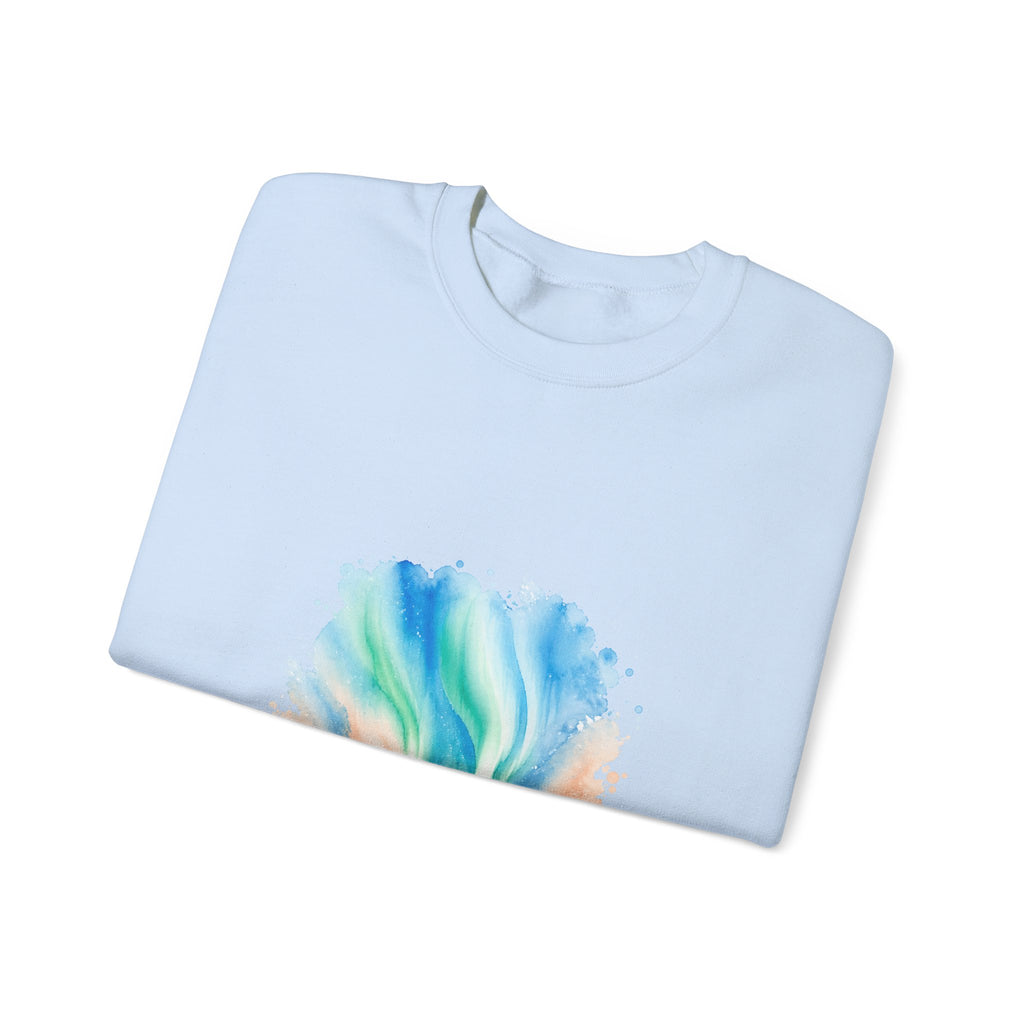 Matching Couple Sweatshirt - Aurora & Southern Cross Matching Couple Comfort Colors Crew Watercolor Art His Hers Birthday Gift - Design A