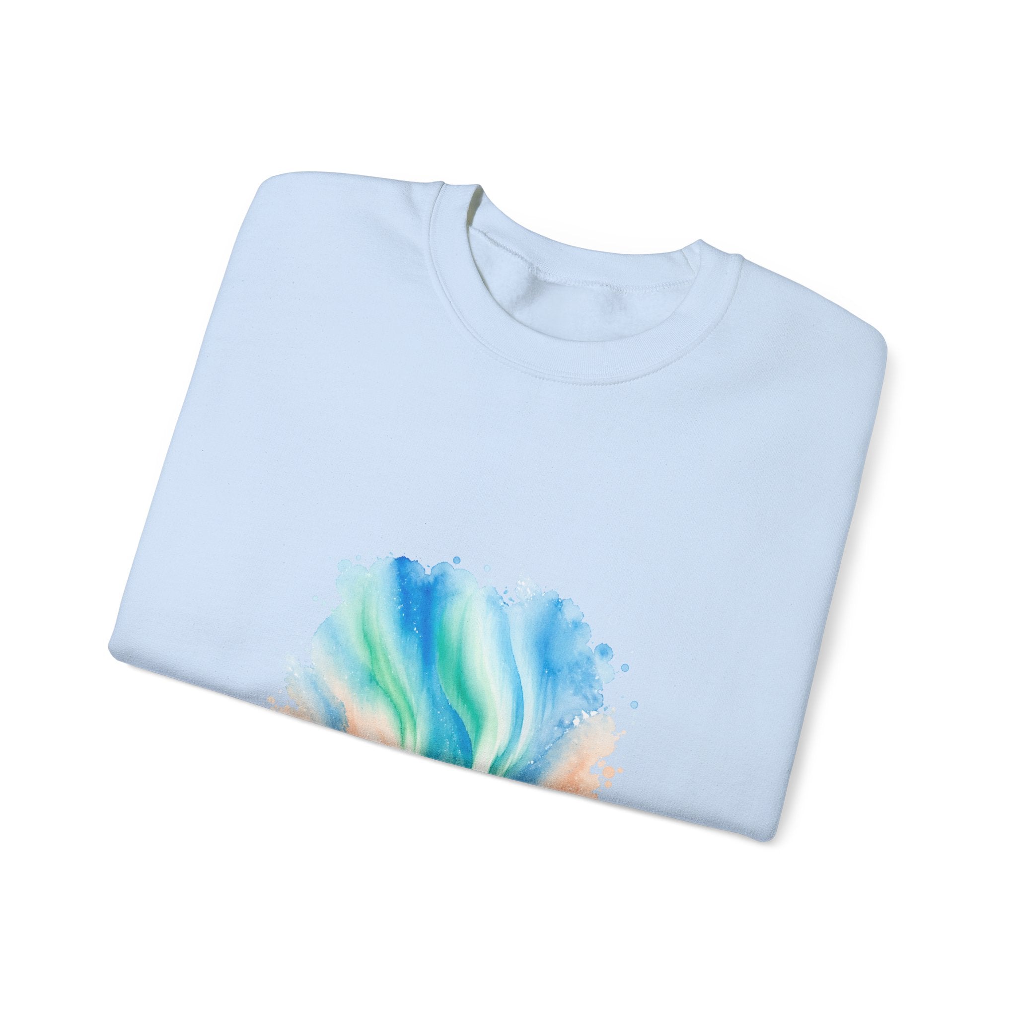 Matching Couple Sweatshirt - Aurora & Southern Cross Matching Couple Comfort Colors Crew Watercolor Art His Hers Birthday Gift - Design A