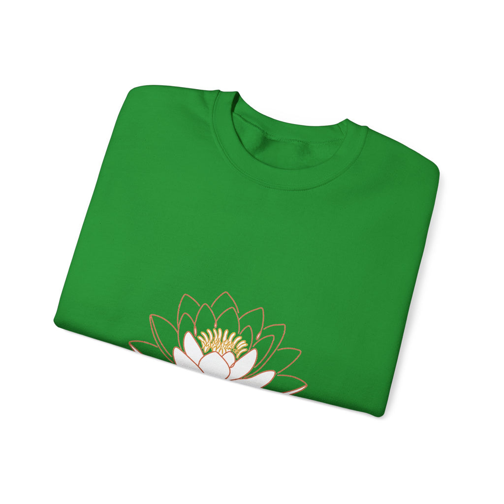Matching Couple Sweatshirt - Open & Closed Lotus Matching Couple Comfort Colors Crew Minimalist Art His Hers Christmas Gift - Design A