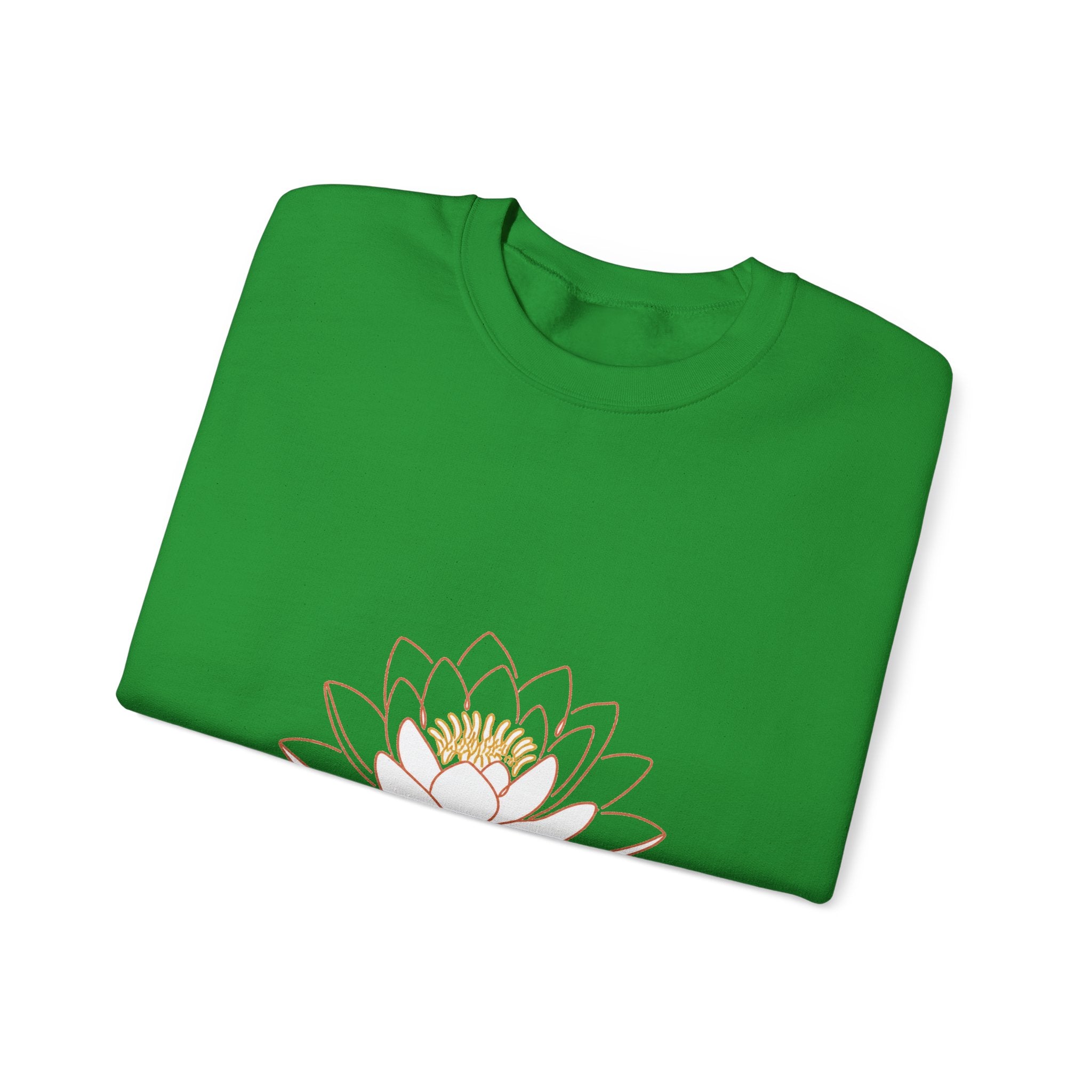 Matching Couple Sweatshirt - Open & Closed Lotus Matching Couple Comfort Colors Crew Minimalist Art His Hers Christmas Gift - Design A