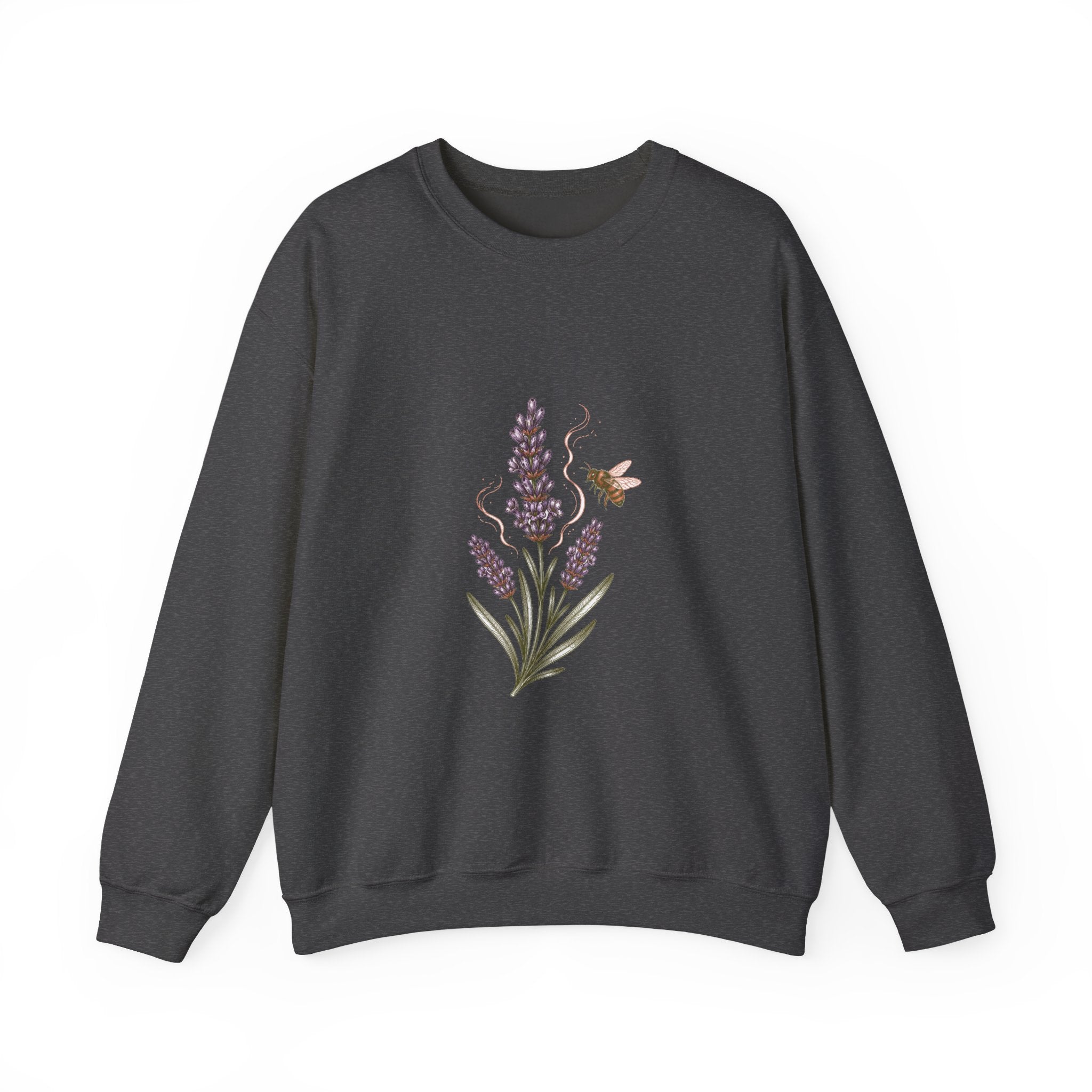 Matching Couple Sweatshirt - Lavender & Thistle Matching Couple Crewneck Sweatshirt Hand-Drawn Art His Hers Best Friend Gift - Design A