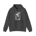 Matching Couple Sweatshirt - Tiger & Crane Matching Couple Hooded Sweatshirt Vintage Art His Hers Wedding Gift - Design B