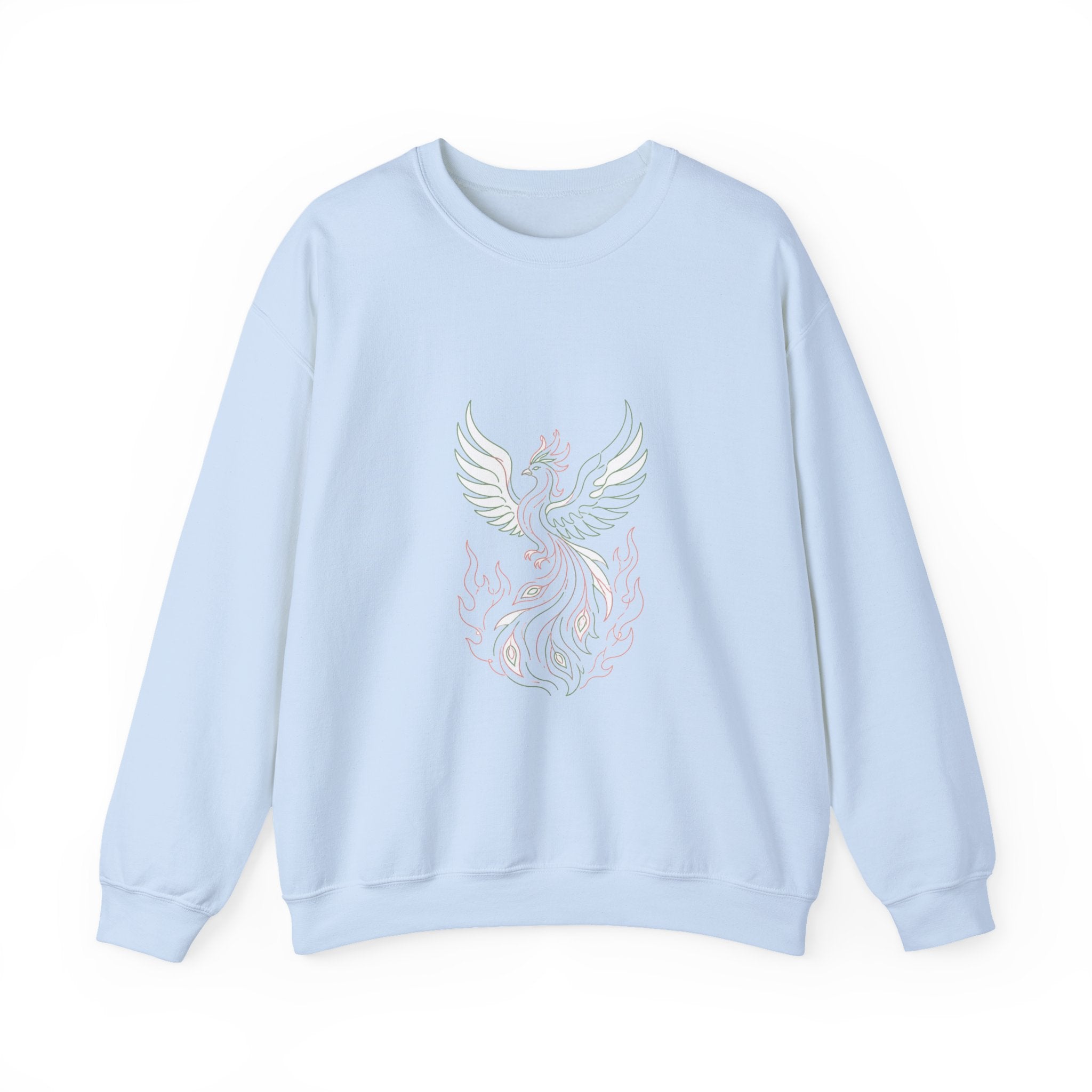 Matching Couple Sweatshirt - Dragon & Phoenix Matching Couple Premium Fleece Sweatshirt Minimalist Art His Hers Christmas Gift - Design B