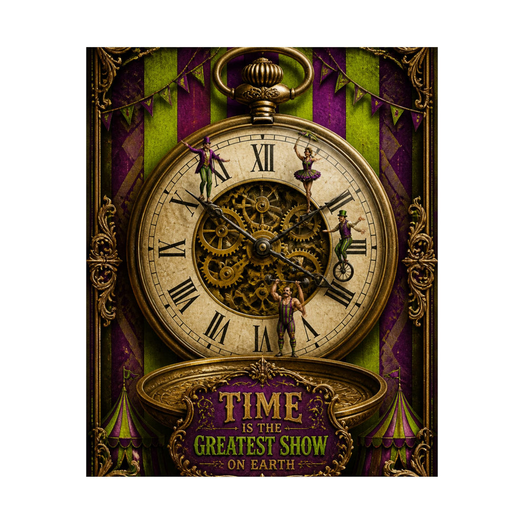 Pocket Watch Performers Wall Art Poster 24×36 Baroque Studio Decor Maximalist Print