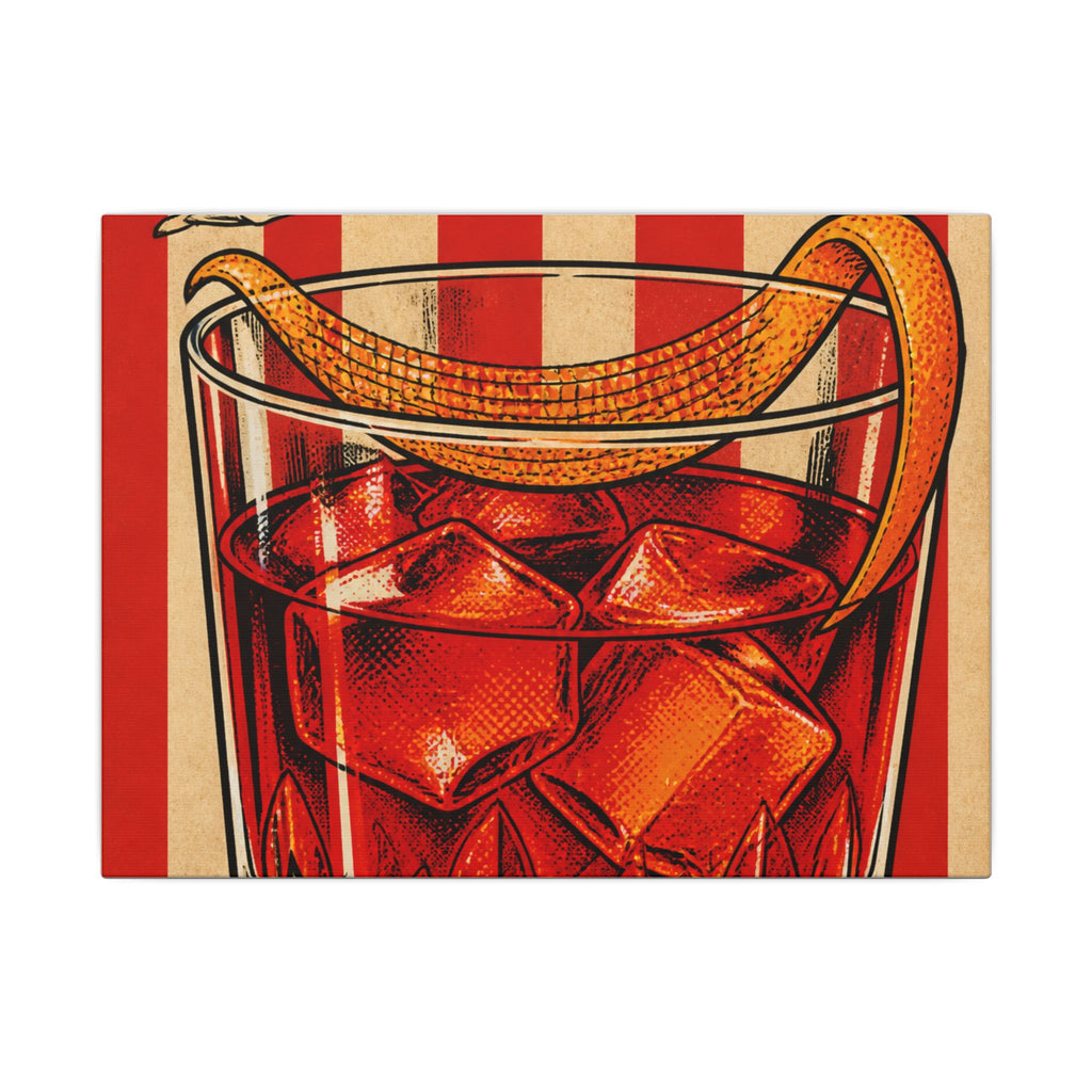 Negroni Trapeze Act Wall Art Canvas 16×20 Pop Art Living Room Decor Maximalist Print