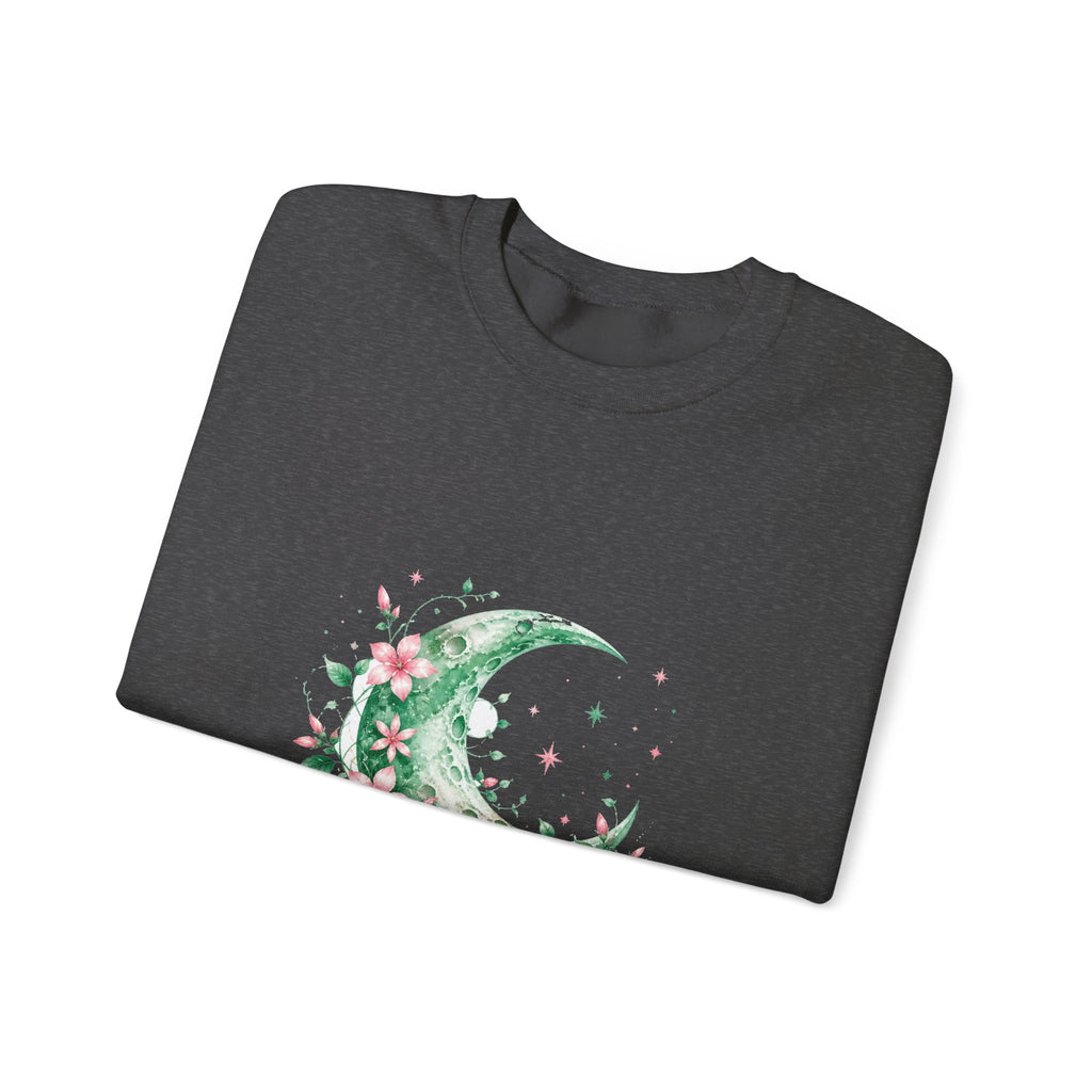 Matching Couple Sweatshirt - Sun & Moon Matching Couple Premium Fleece Sweatshirt Watercolor Art His Hers Birthday Gift - Design A