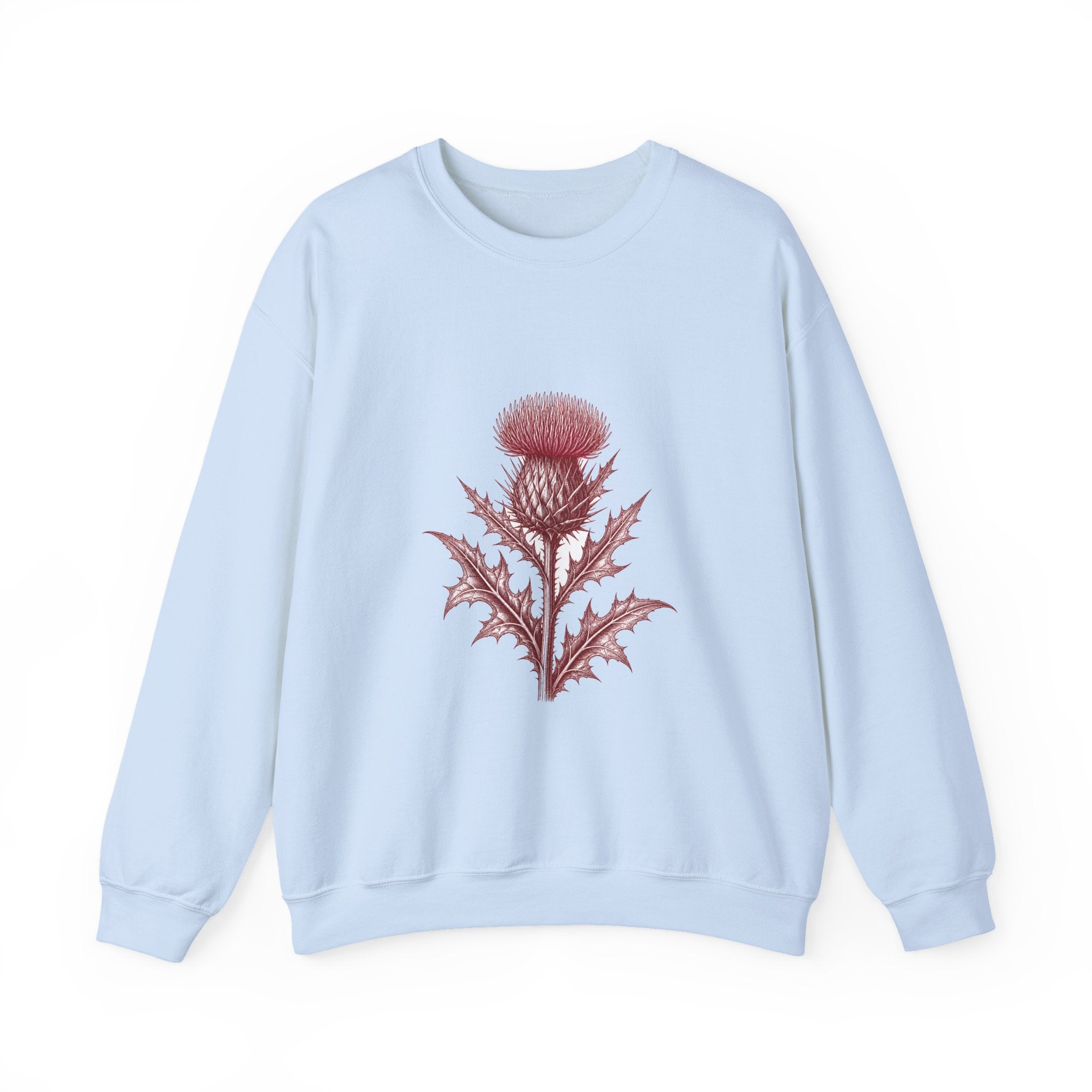 Matching Couple Sweatshirt - Lavender & Thistle Matching Couple Comfort Colors Crew Vintage Art His Hers Honeymoon Gift - Design B