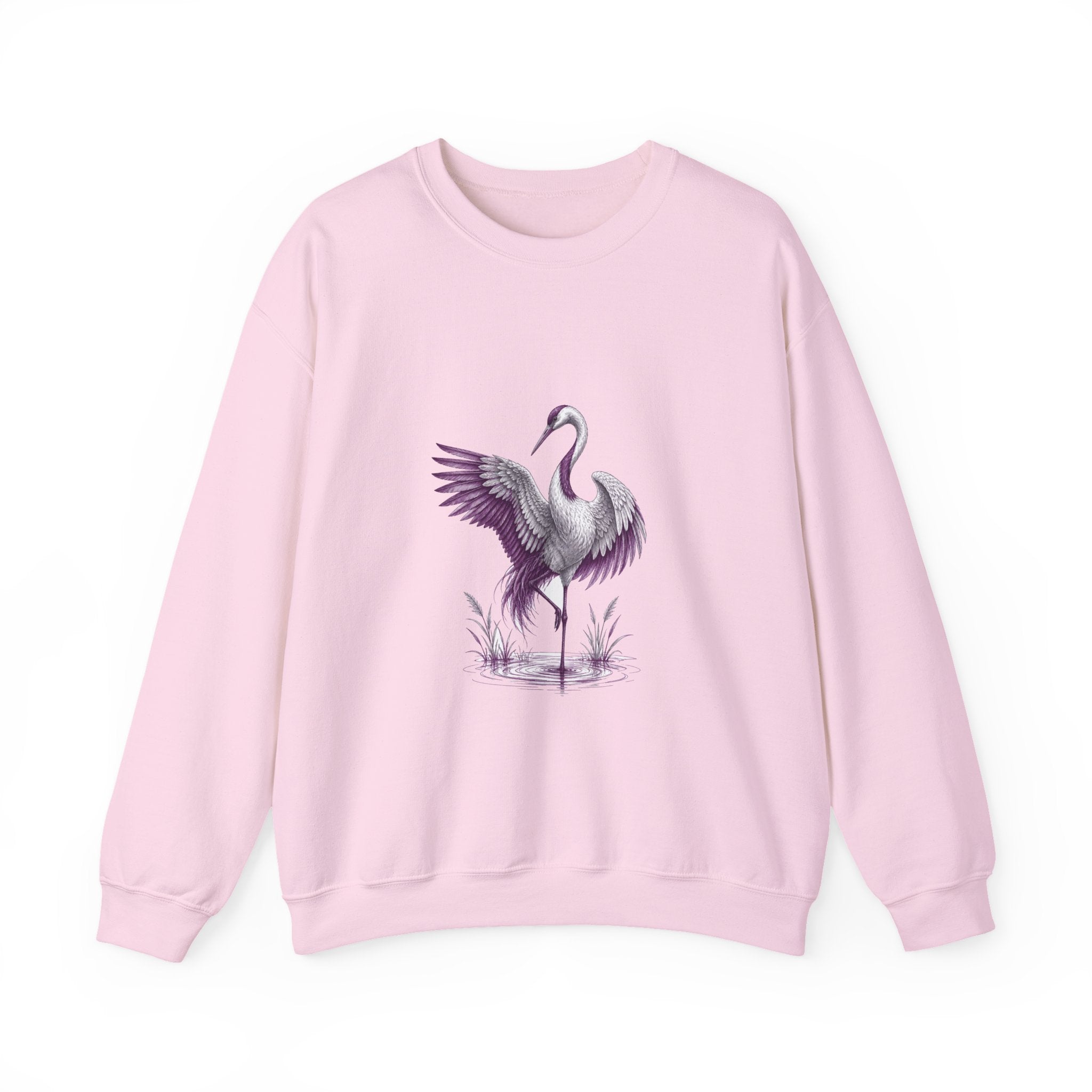 Matching Couple Sweatshirt - Tiger & Crane Matching Couple Crewneck Sweatshirt Hand-Drawn Art His Hers Best Friend Gift - Design B