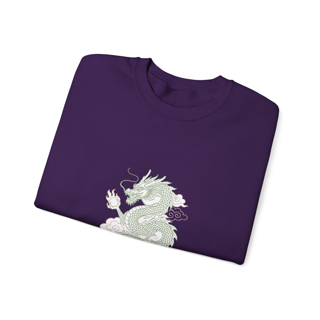 Matching Couple Sweatshirt - Dragon & Phoenix Matching Couple Premium Fleece Sweatshirt Minimalist Art His Hers Christmas Gift - Design A