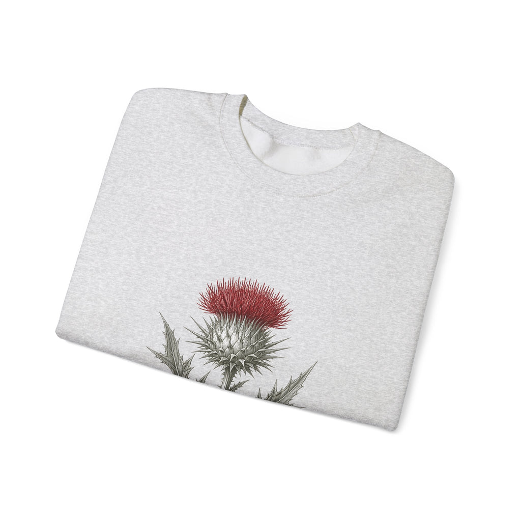 Matching Couple Sweatshirt - Lavender & Thistle Matching Couple Premium Fleece Sweatshirt Vintage Art His Hers Honeymoon Gift - Design B