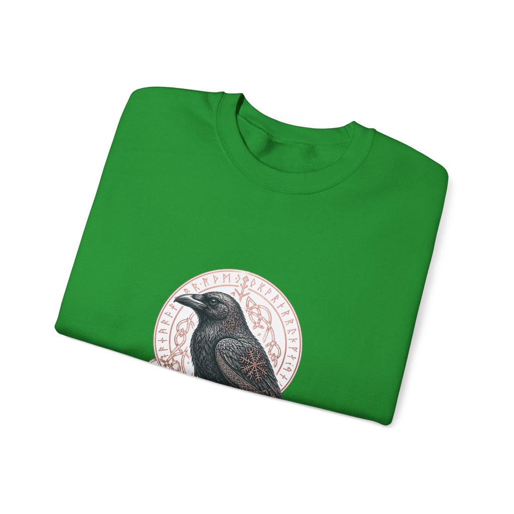 Matching Couple Sweatshirt - Huginn & Muninn Matching Couple Comfort Colors Crew Hand-Drawn Art His Hers Anniversary Gift - Design B