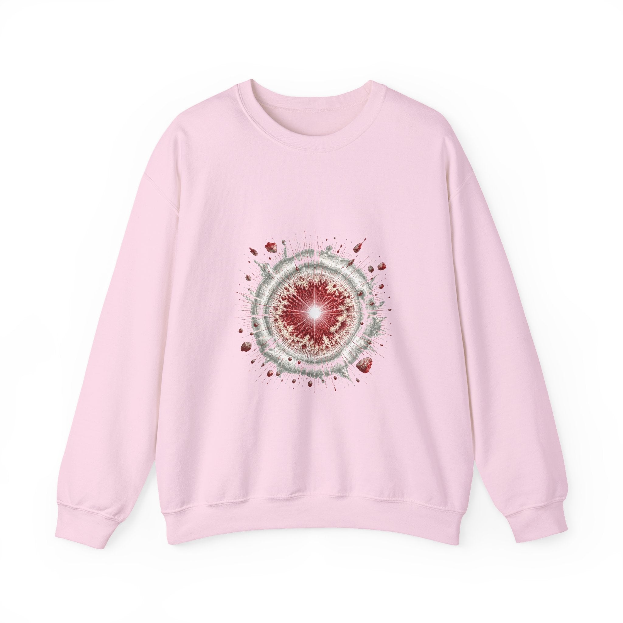 Matching Couple Sweatshirt - Galaxy & Supernova Matching Couple Premium Fleece Sweatshirt Hand-Drawn Art His Hers Anniversary Gift - Design B