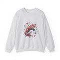 Matching Couple Sweatshirt - Fox & Rabbit Matching Couple Crewneck Sweatshirt Geometric Art His Hers Couple Gift - Design A