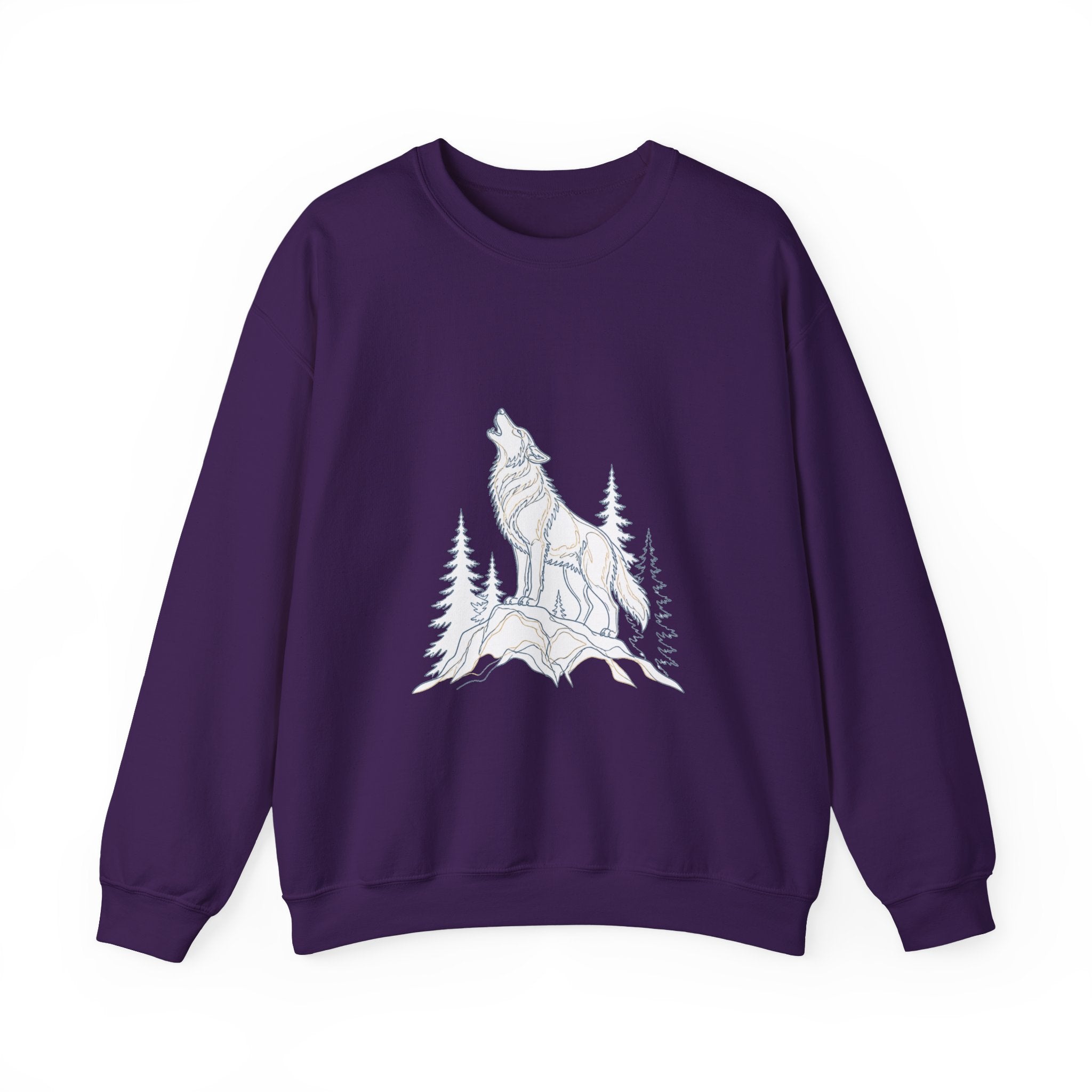 Matching Couple Sweatshirt - Wolf & Dove Matching Couple Comfort Colors Crew Minimalist Art His Hers Christmas Gift - Design A