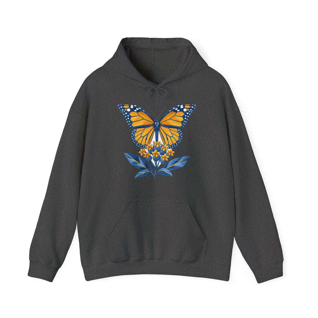 Matching Couple Sweatshirt - Butterfly & Moth Matching Couple Hooded Sweatshirt Geometric Art His Hers Couple Gift - Design A