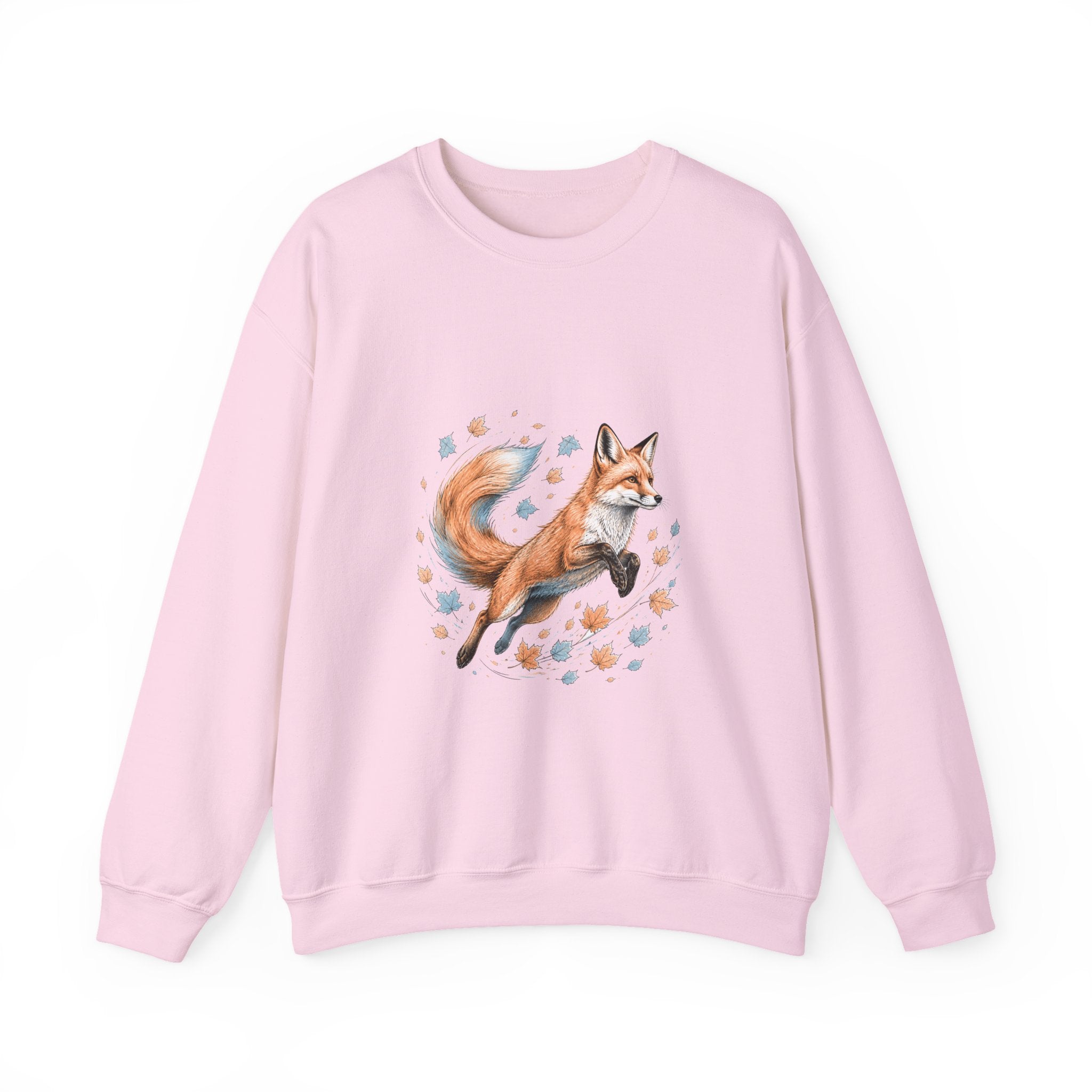 Matching Couple Sweatshirt - Fox & Rabbit Matching Couple Premium Fleece Sweatshirt Hand-Drawn Art His Hers Anniversary Gift - Design A