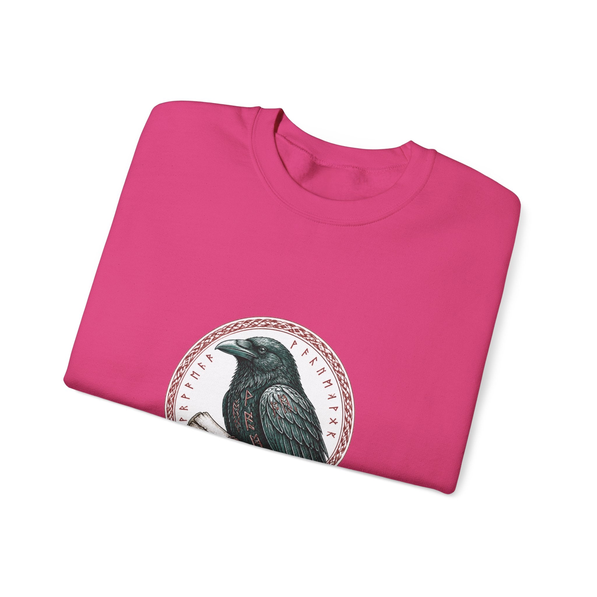 Matching Couple Sweatshirt - Huginn & Muninn Matching Couple Premium Fleece Sweatshirt Hand-Drawn Art His Hers Anniversary Gift - Design B