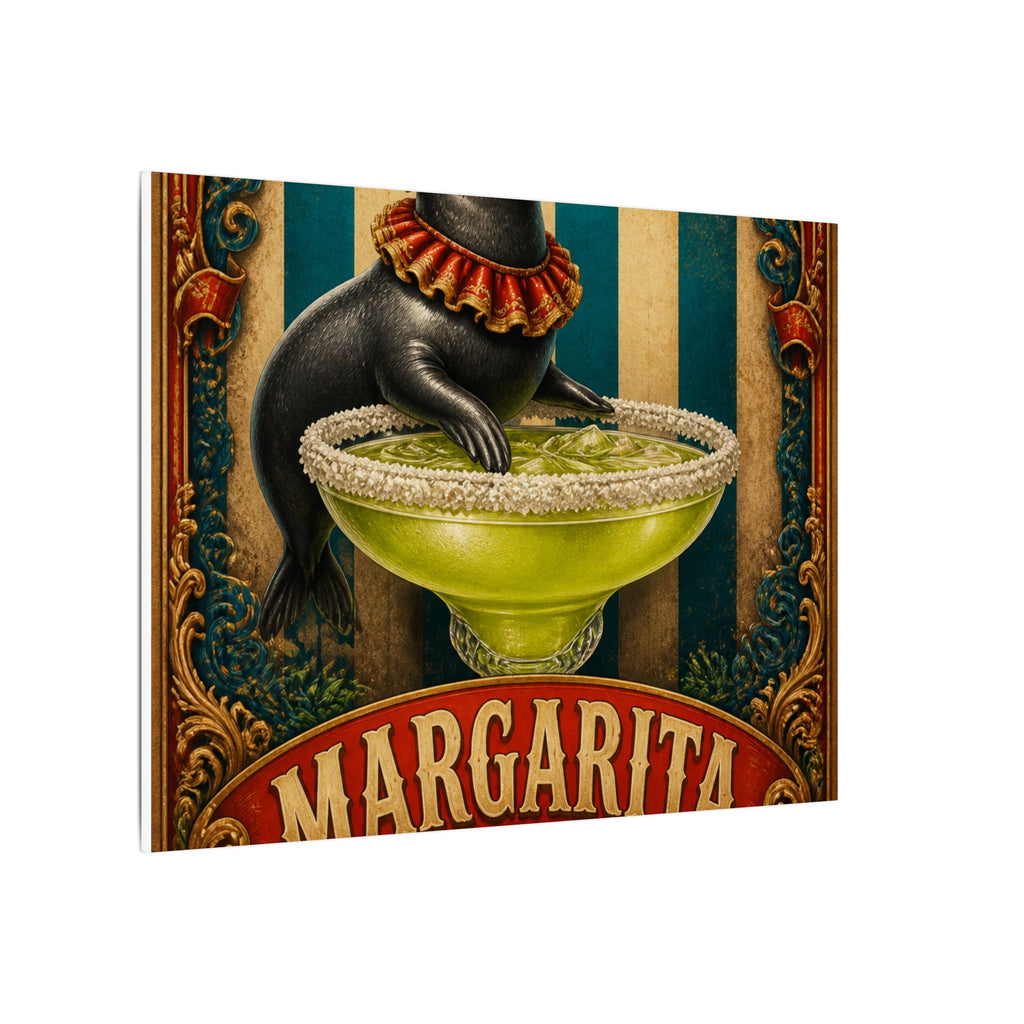 Margarita Balancing Seal Wall Art Canvas 24×36 Baroque Studio Decor Maximalist Print