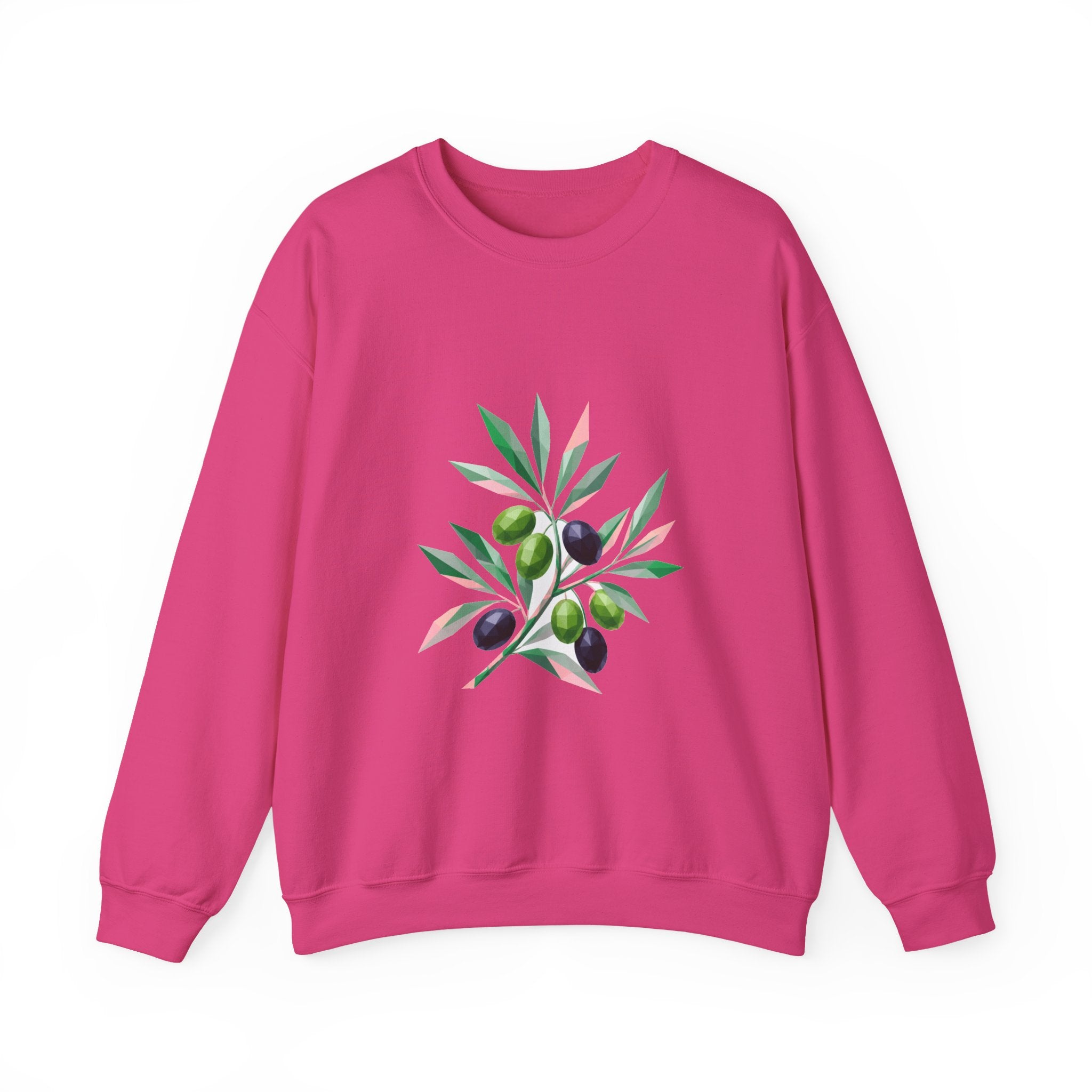 Matching Couple Sweatshirt - Olive Branch & Fig Matching Couple Comfort Colors Crew Geometric Art His Hers Love Gift - Design A