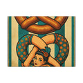 Pretzel Contortionist Wall Art Canvas 24×36 Pop Art Restaurant Decor Maximalist Print
