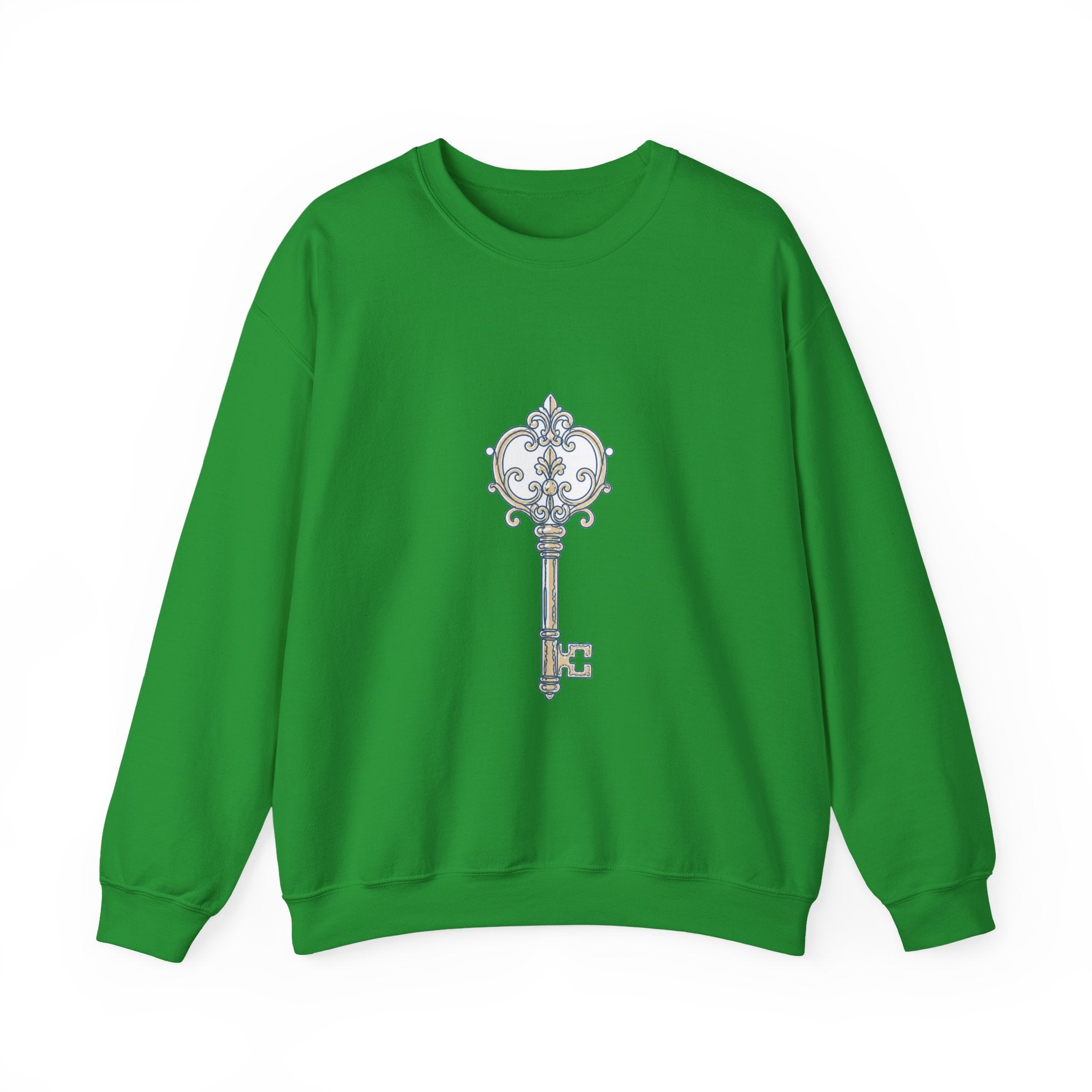 Matching Couple Sweatshirt - Key & Lock Matching Couple Comfort Colors Crew Minimalist Art His Hers Christmas Gift - Design A