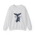Matching Couple Sweatshirt - Eagle & Whale Matching Couple Crewneck Sweatshirt Vintage Art His Hers Wedding Gift - Design B