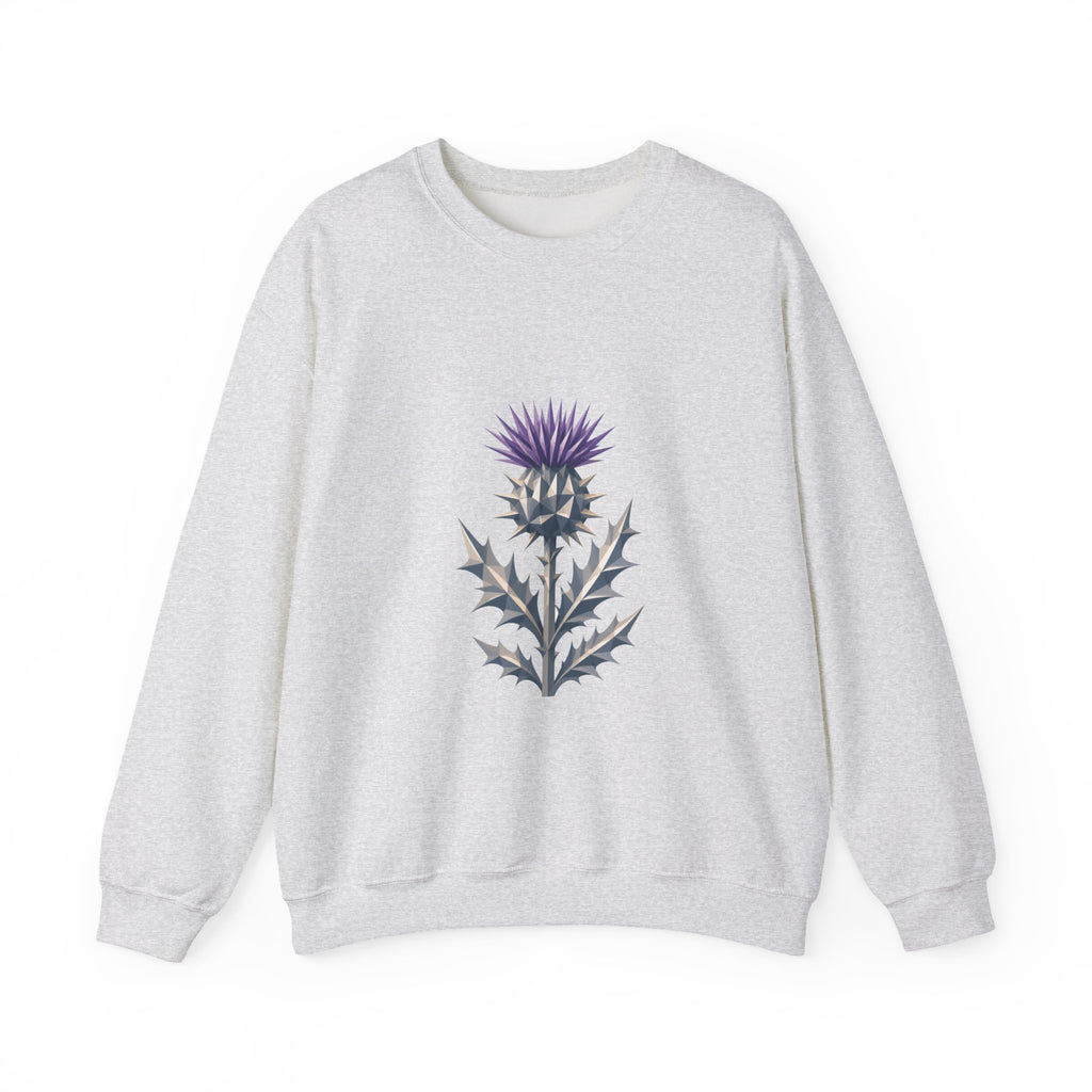 Matching Couple Sweatshirt - Lavender & Thistle Matching Couple Comfort Colors Crew Geometric Art His Hers Love Gift - Design B