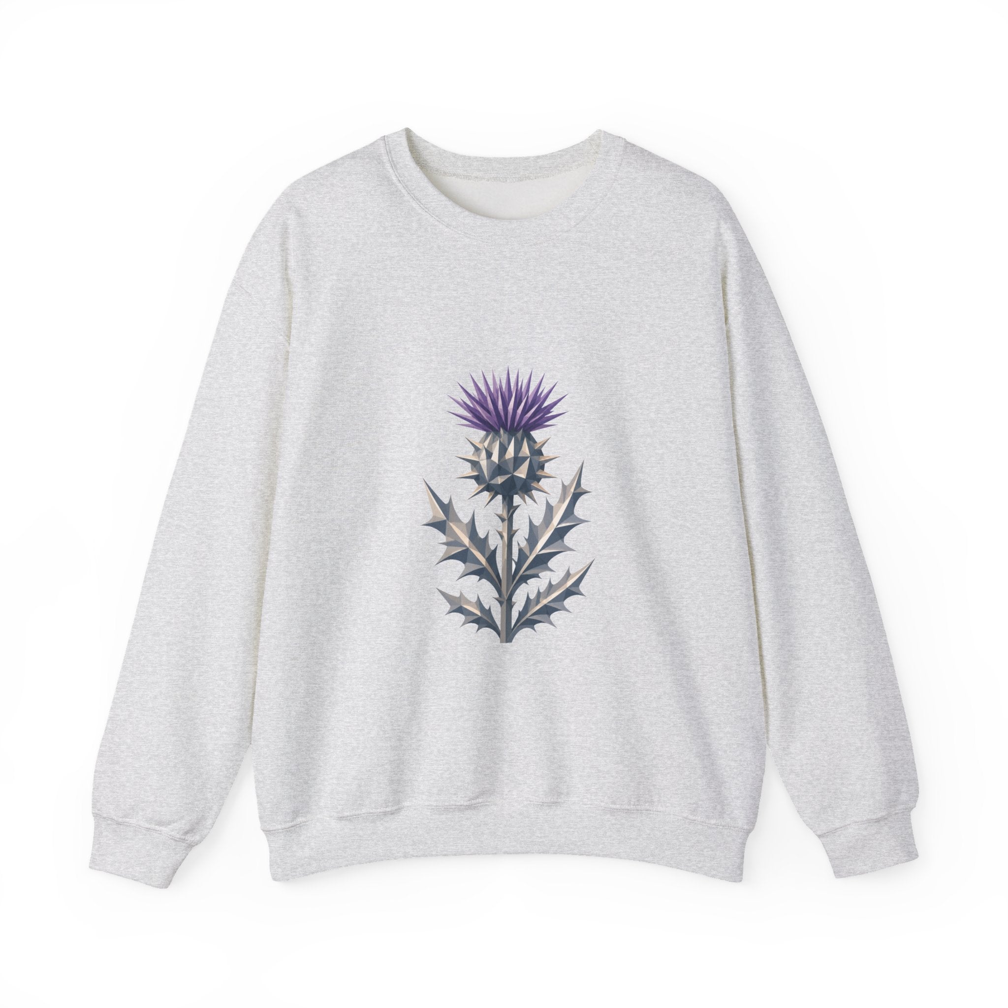 Matching Couple Sweatshirt - Lavender & Thistle Matching Couple Comfort Colors Crew Geometric Art His Hers Love Gift - Design B