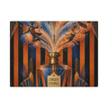 Perfume Bottle Fountain Wall Art Canvas 24×36 Art Deco Bar Area Decor Maximalist Print