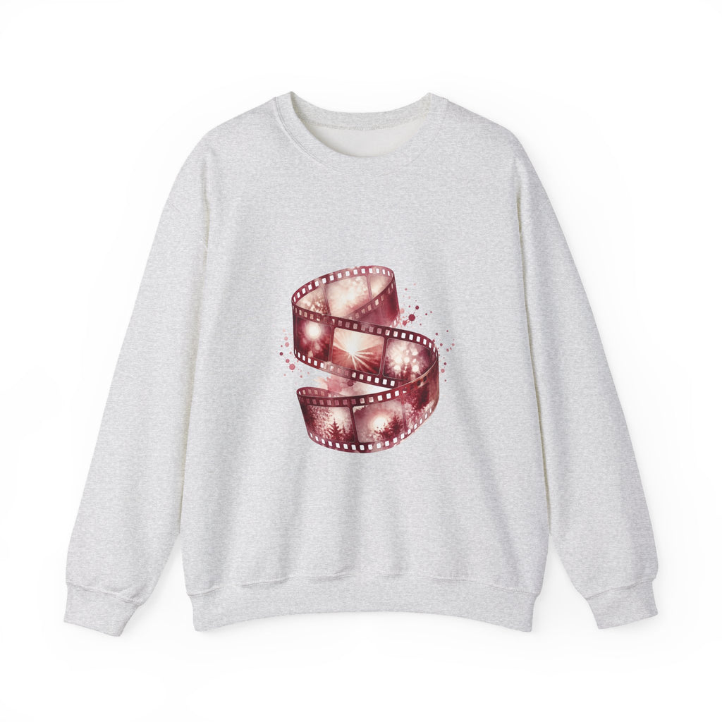 Matching Couple Sweatshirt - Camera & Film Matching Couple Premium Fleece Sweatshirt Watercolor Art His Hers Birthday Gift - Design B