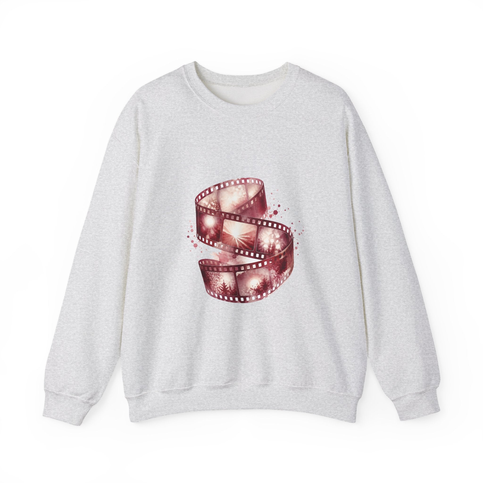 Matching Couple Sweatshirt - Camera & Film Matching Couple Premium Fleece Sweatshirt Watercolor Art His Hers Birthday Gift - Design B