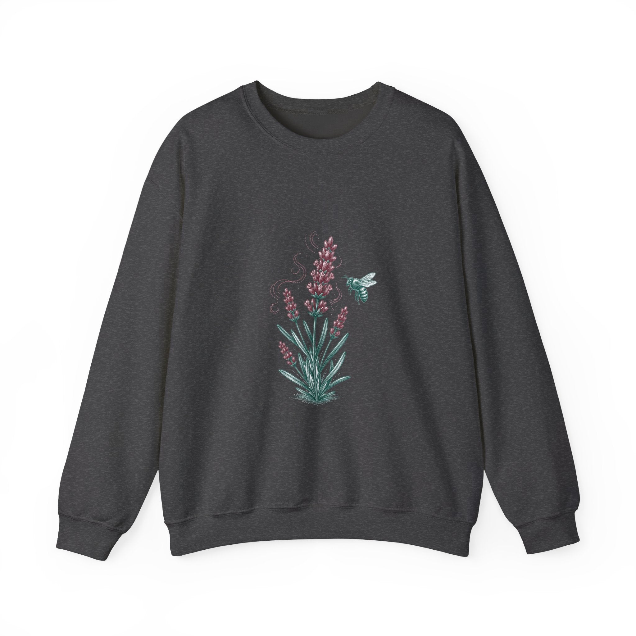 Matching Couple Sweatshirt - Lavender & Thistle Matching Couple Comfort Colors Crew Hand-Drawn Art His Hers Anniversary Gift - Design A