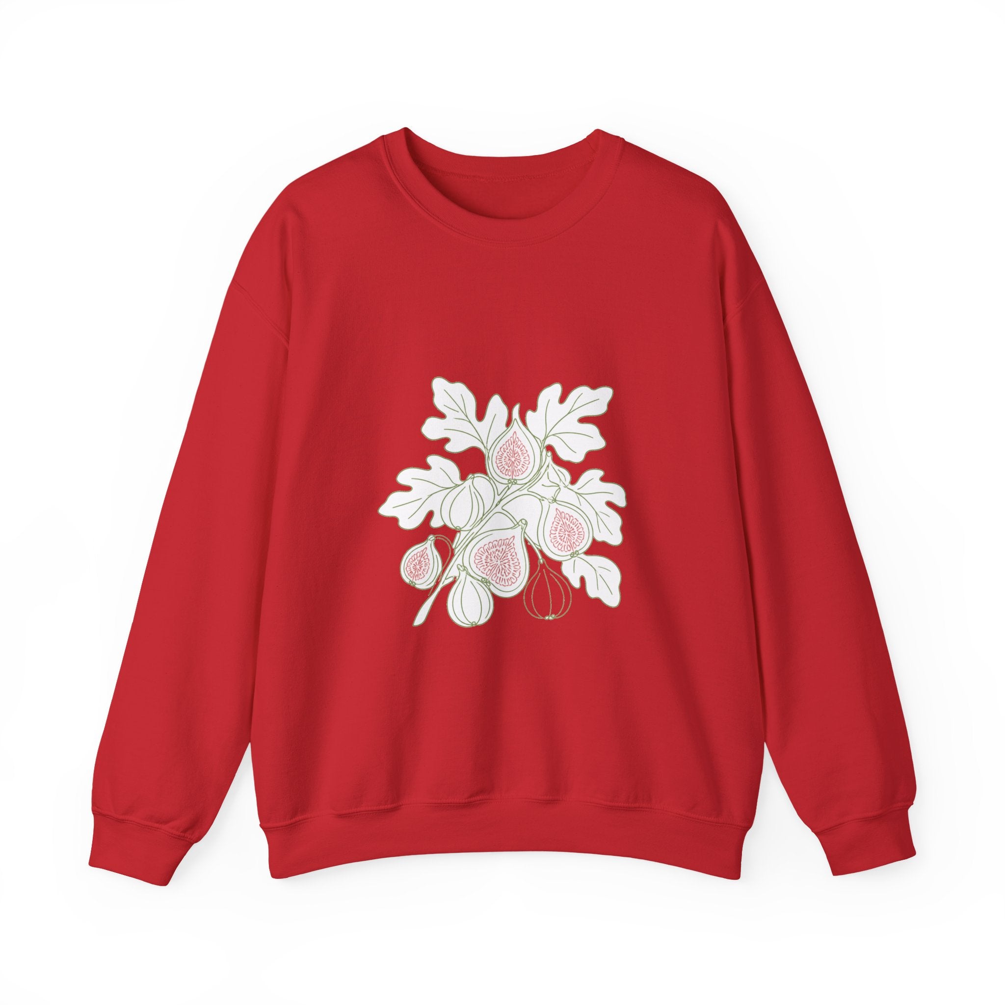 Matching Couple Sweatshirt - Olive Branch & Fig Matching Couple Comfort Colors Crew Minimalist Art His Hers Christmas Gift - Design B