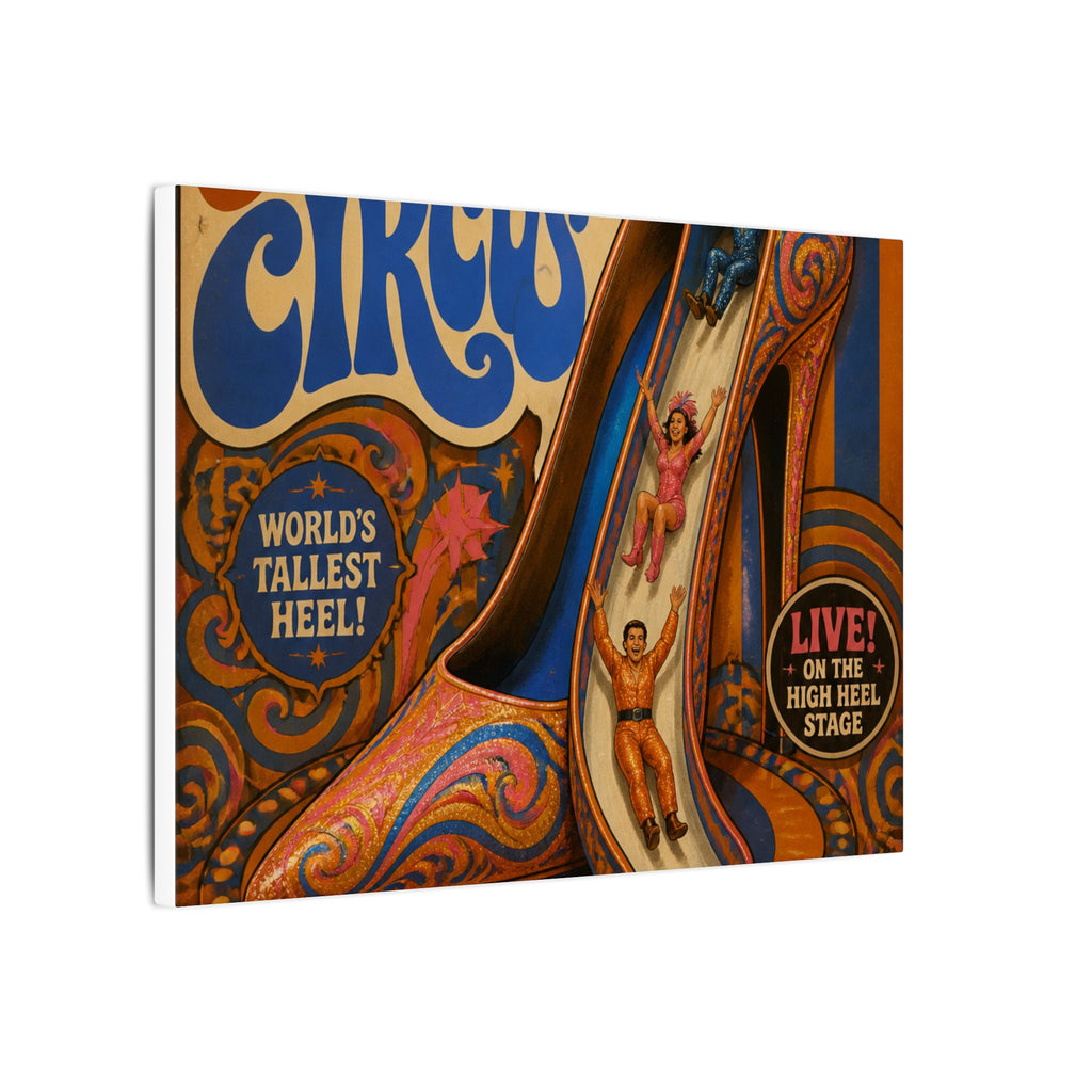 High Heel Slide Wall Art Canvas 16×20 Psychedelic Cafe Decor Maximalist Print