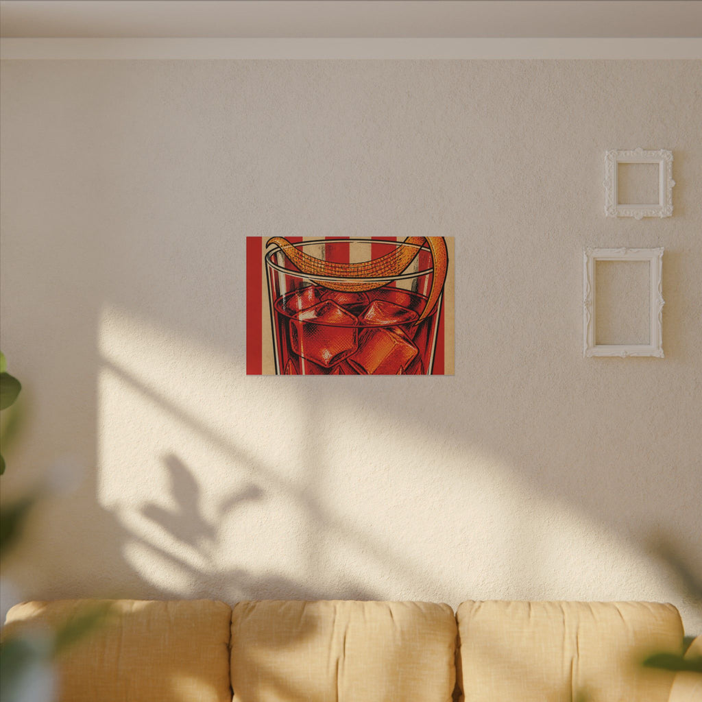 Negroni Trapeze Act Wall Art Canvas 16×20 Pop Art Living Room Decor Maximalist Print
