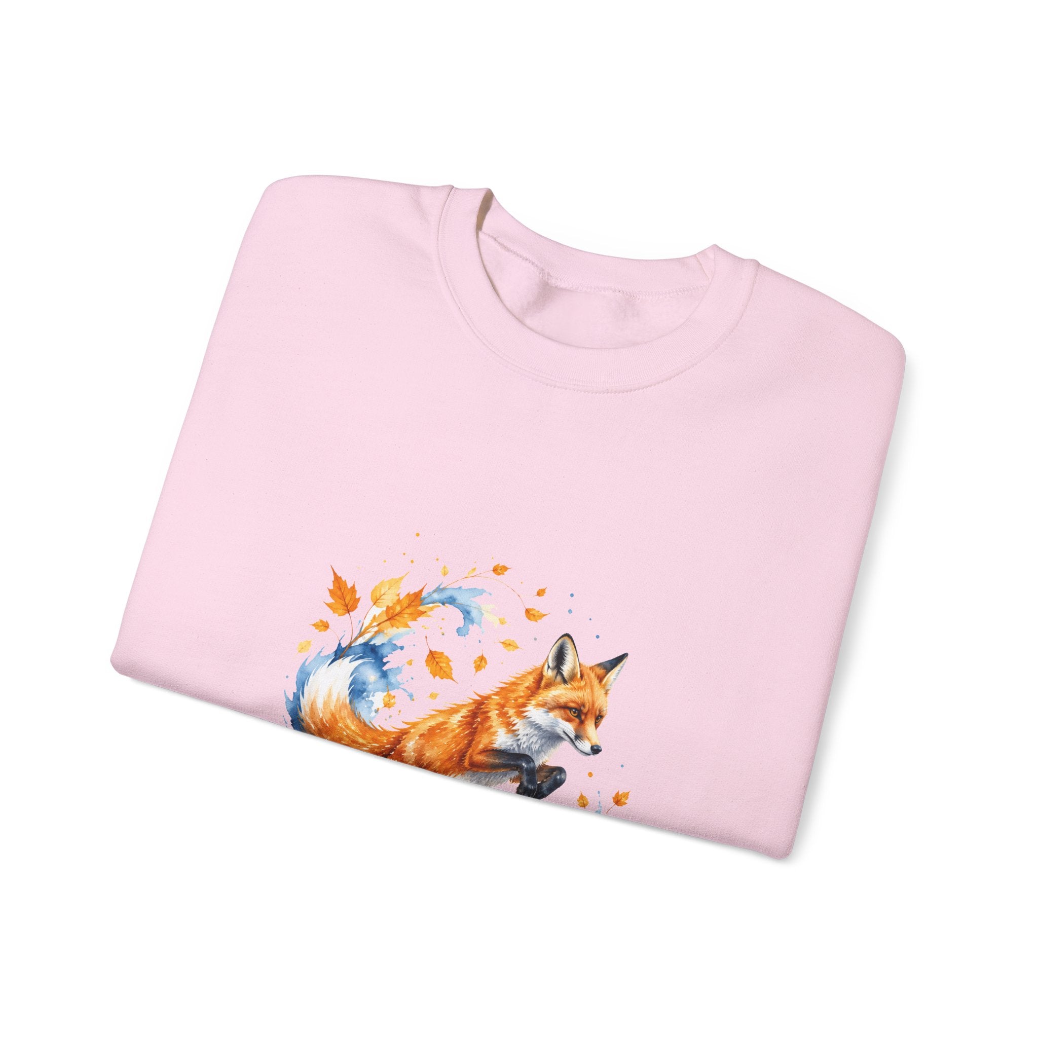 Matching Couple Sweatshirt - Fox & Rabbit Matching Couple Comfort Colors Crew Watercolor Art His Hers Birthday Gift - Design A