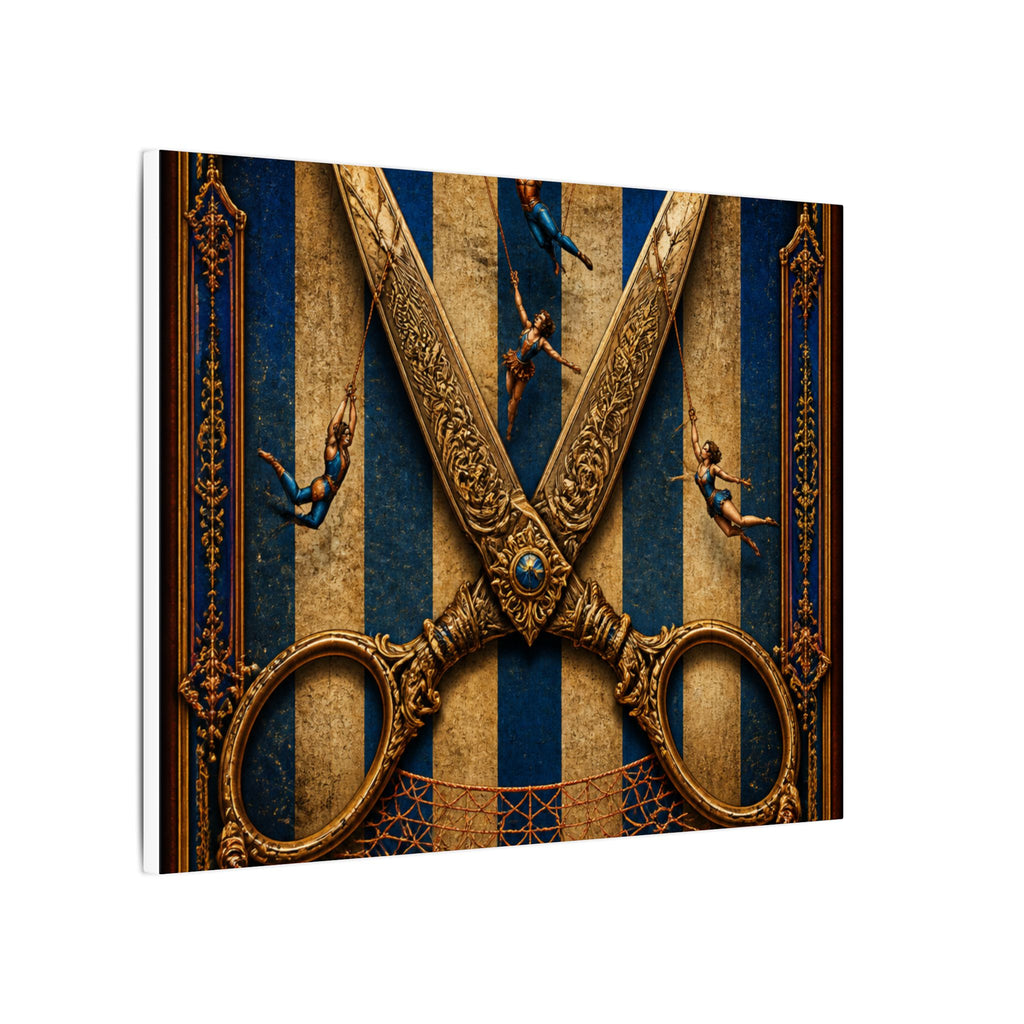 Giant Scissors Trapeze Wall Art Canvas 16×20 Baroque Home Office Decor Maximalist Print