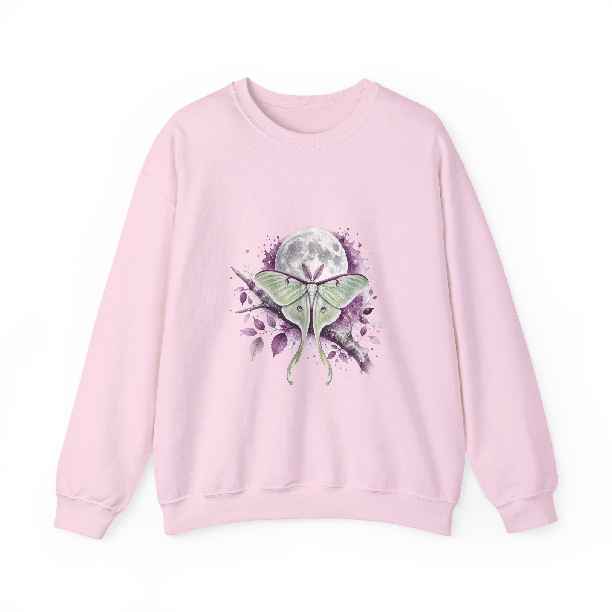 Matching Couple Sweatshirt - Butterfly & Moth Matching Couple Premium Fleece Sweatshirt Watercolor Art His Hers Birthday Gift - Design B