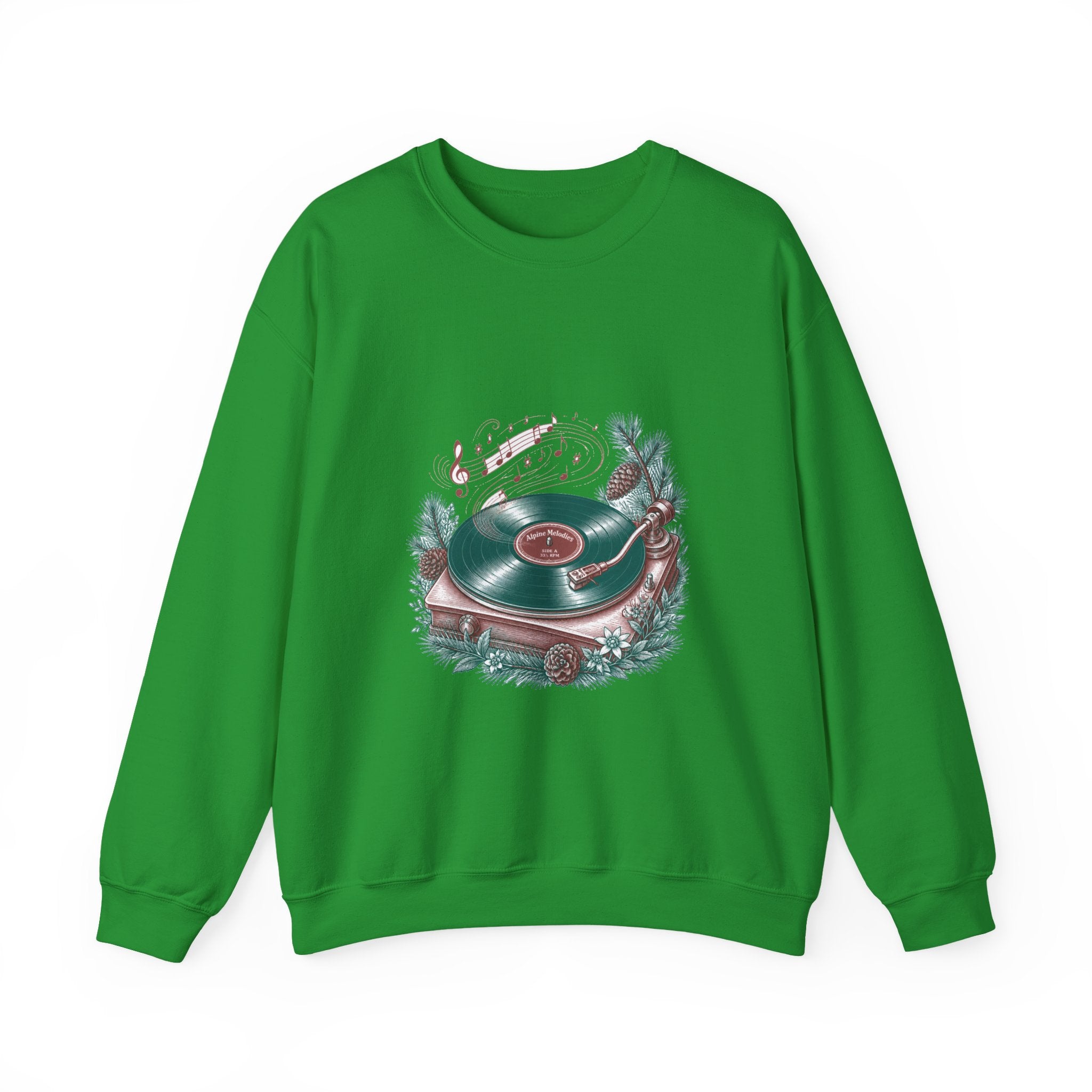Matching Couple Sweatshirt - Vinyl & Cassette Matching Couple Crewneck Sweatshirt Vintage Art His Hers Wedding Gift - Design A