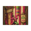Macaron Balancing Tower Wall Art Canvas 24×36 Baroque Studio Decor Maximalist Print