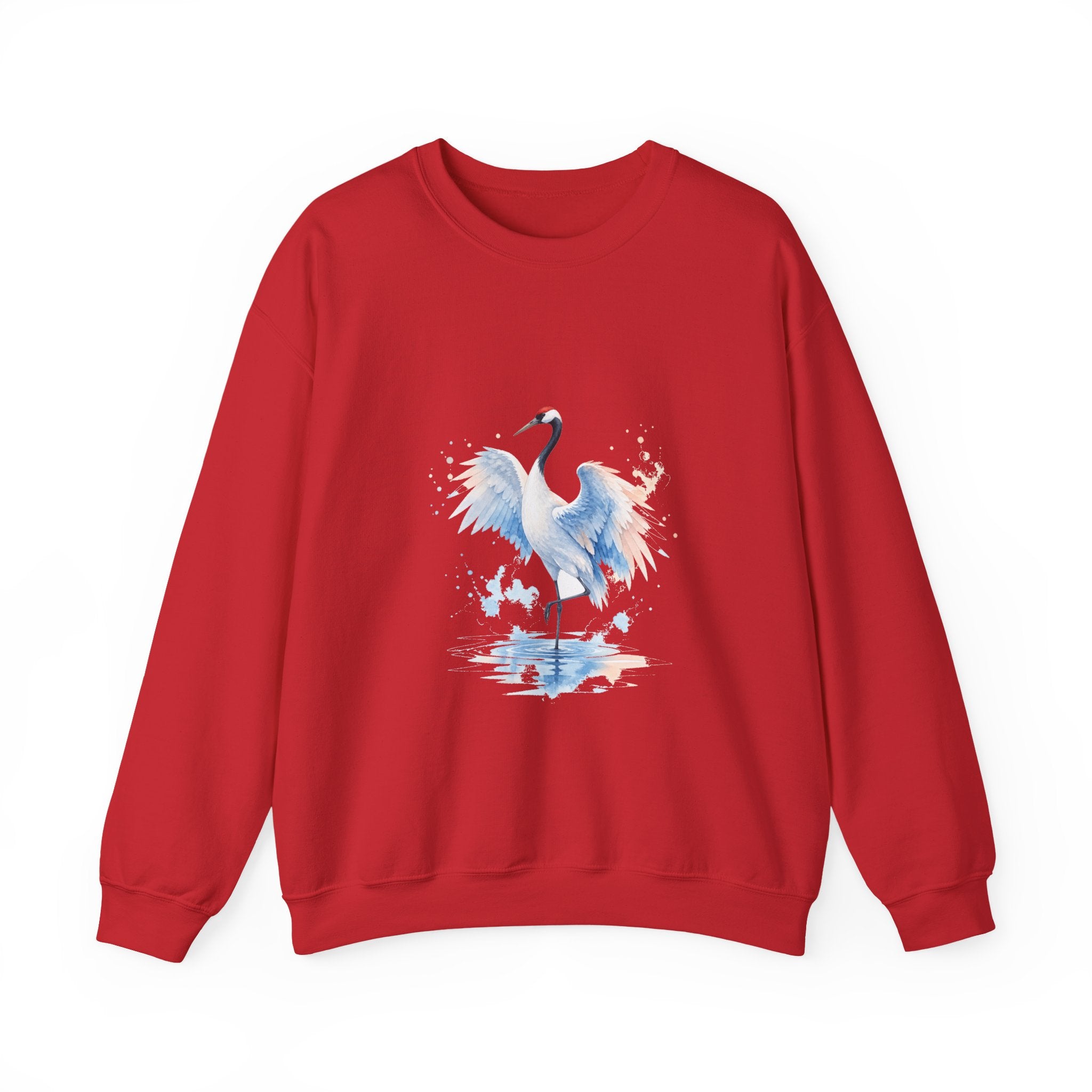 Matching Couple Sweatshirt - Tiger & Crane Matching Couple Comfort Colors Crew Watercolor Art His Hers Birthday Gift - Design B